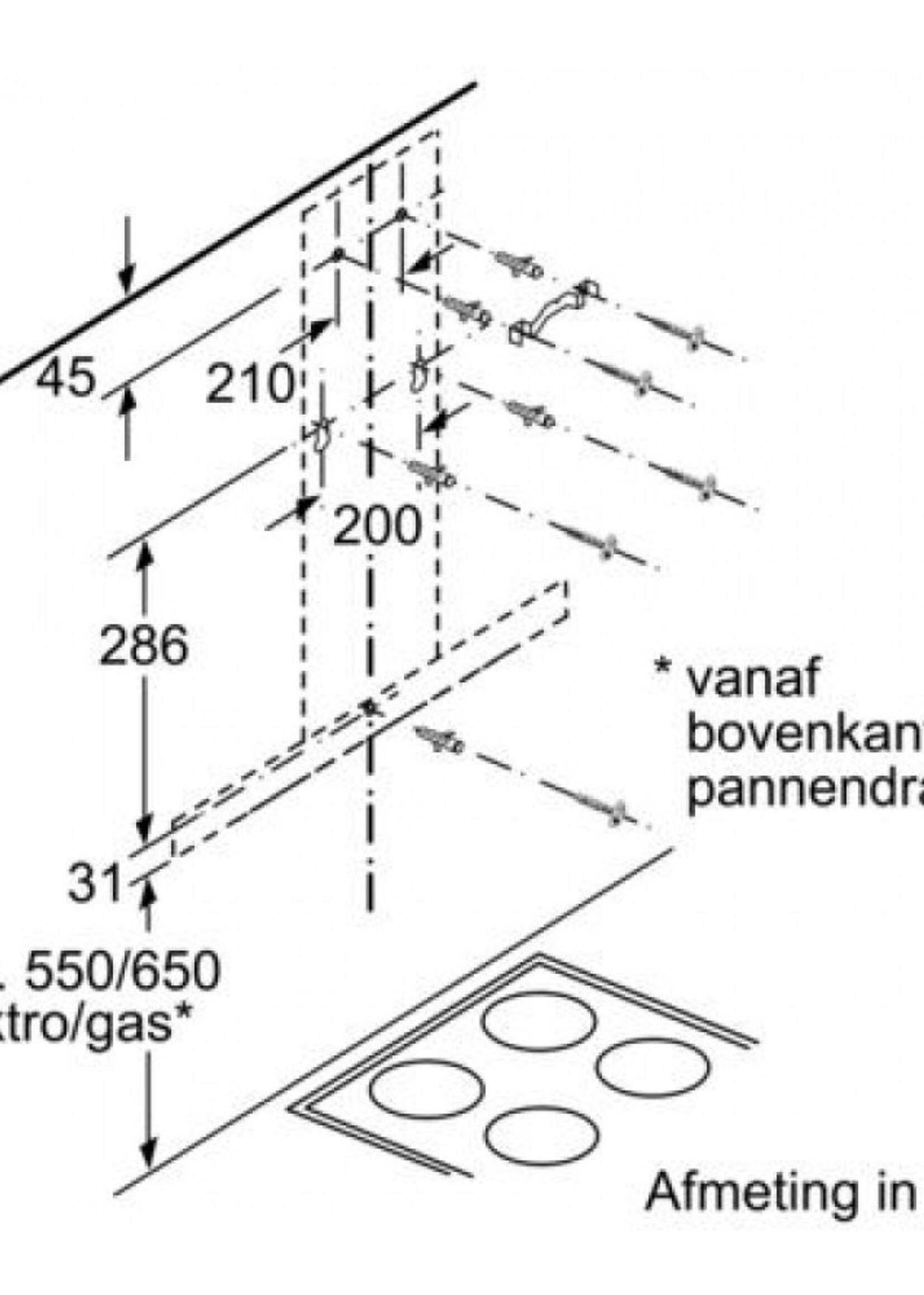 Bosch DWB96DM50 Wandschouw Afzuigkap 90 cm