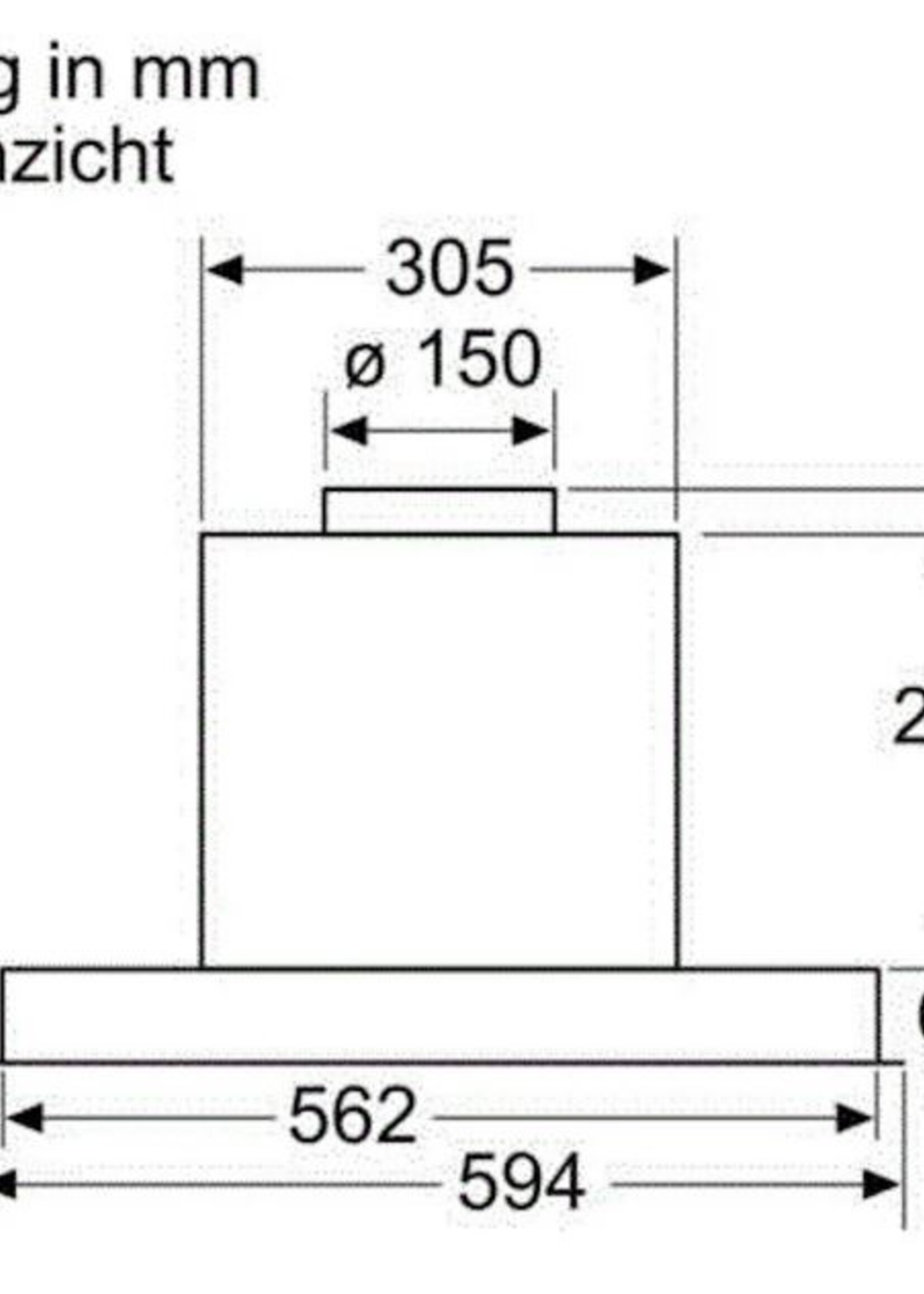 Bosch DBB66AF50 Inbouw afzuigkap 60 cm