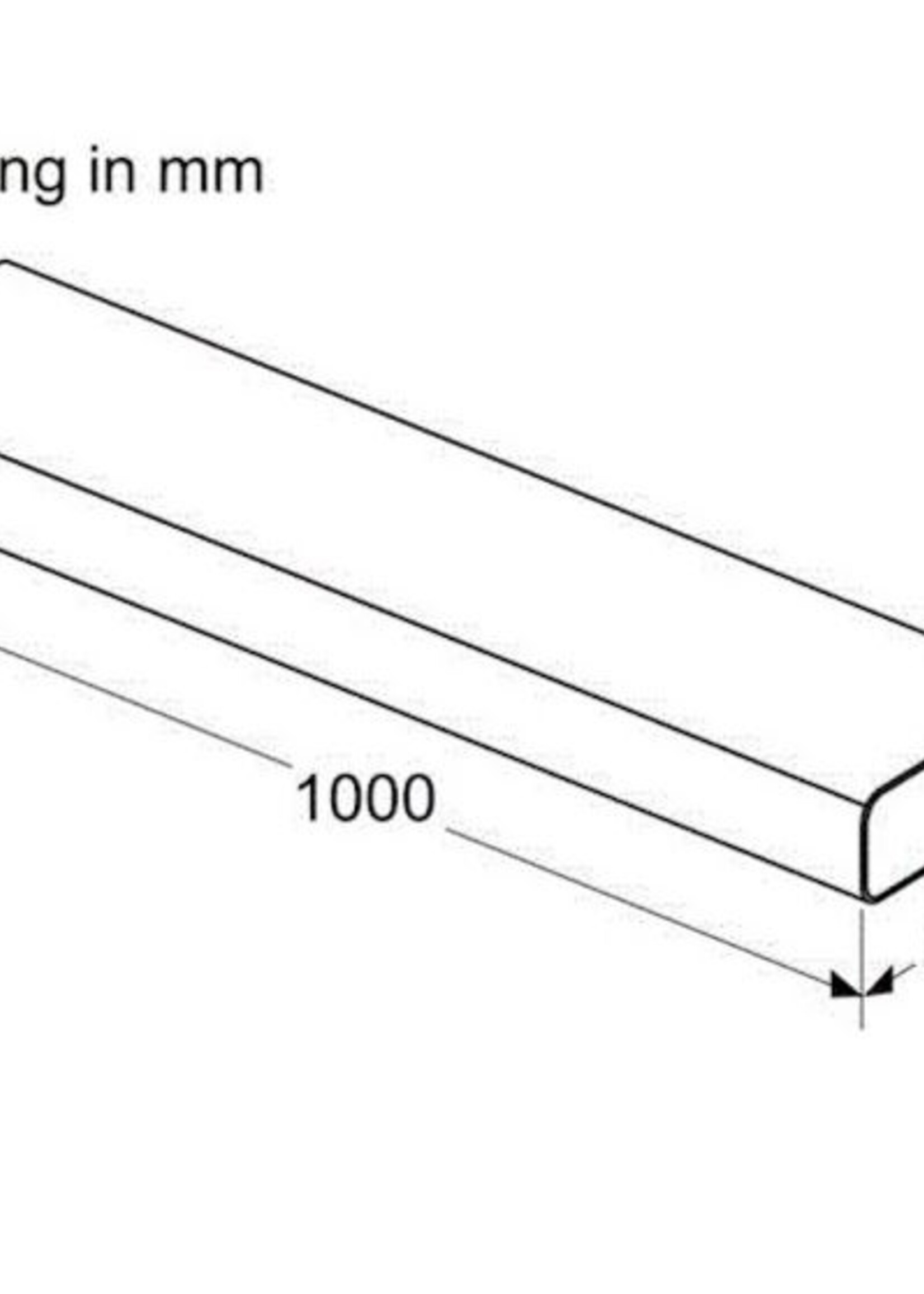 Siemens HZ9VDSM2 Vlakke rechte buis 100 cm