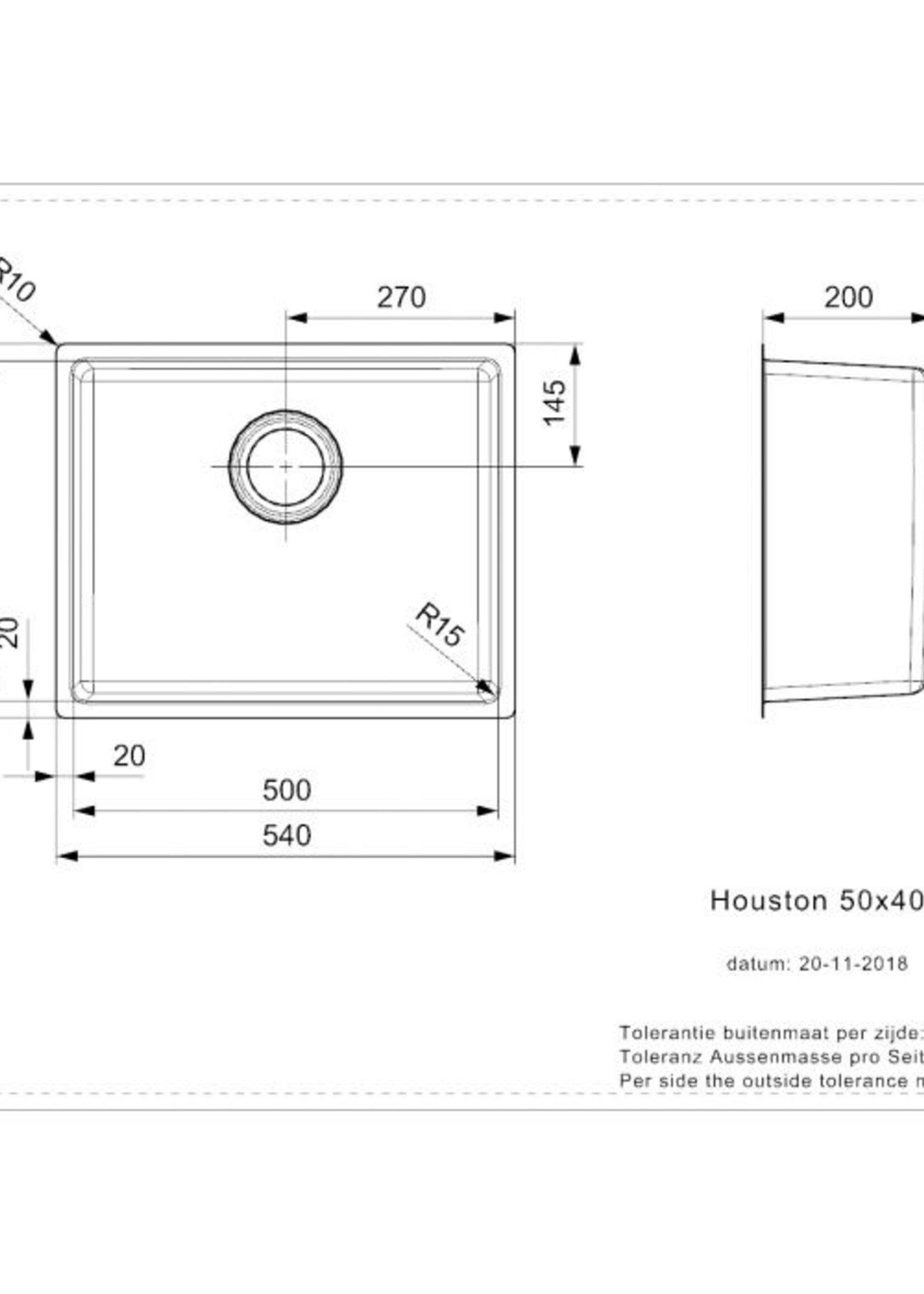 Reginox R32855 Houston 50x40 RVS