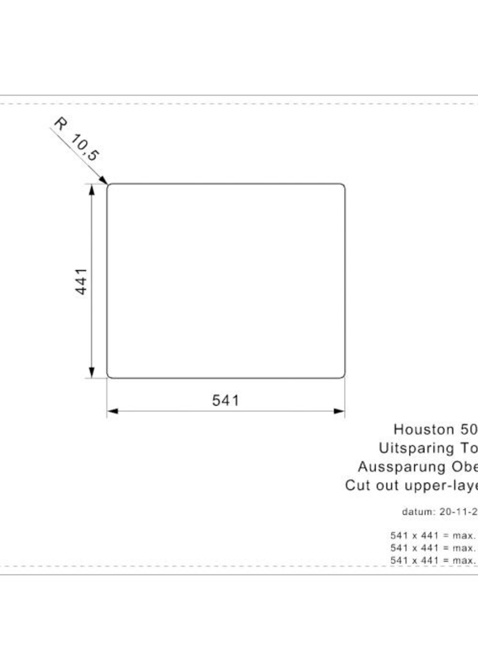 Reginox R32855 Houston 50x40 RVS