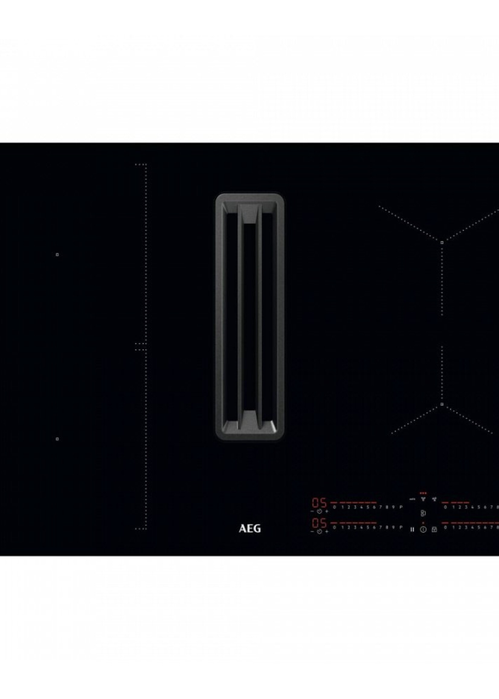 AEG CCE84543CB Inductiekookplaat met afzuiging 80 cm