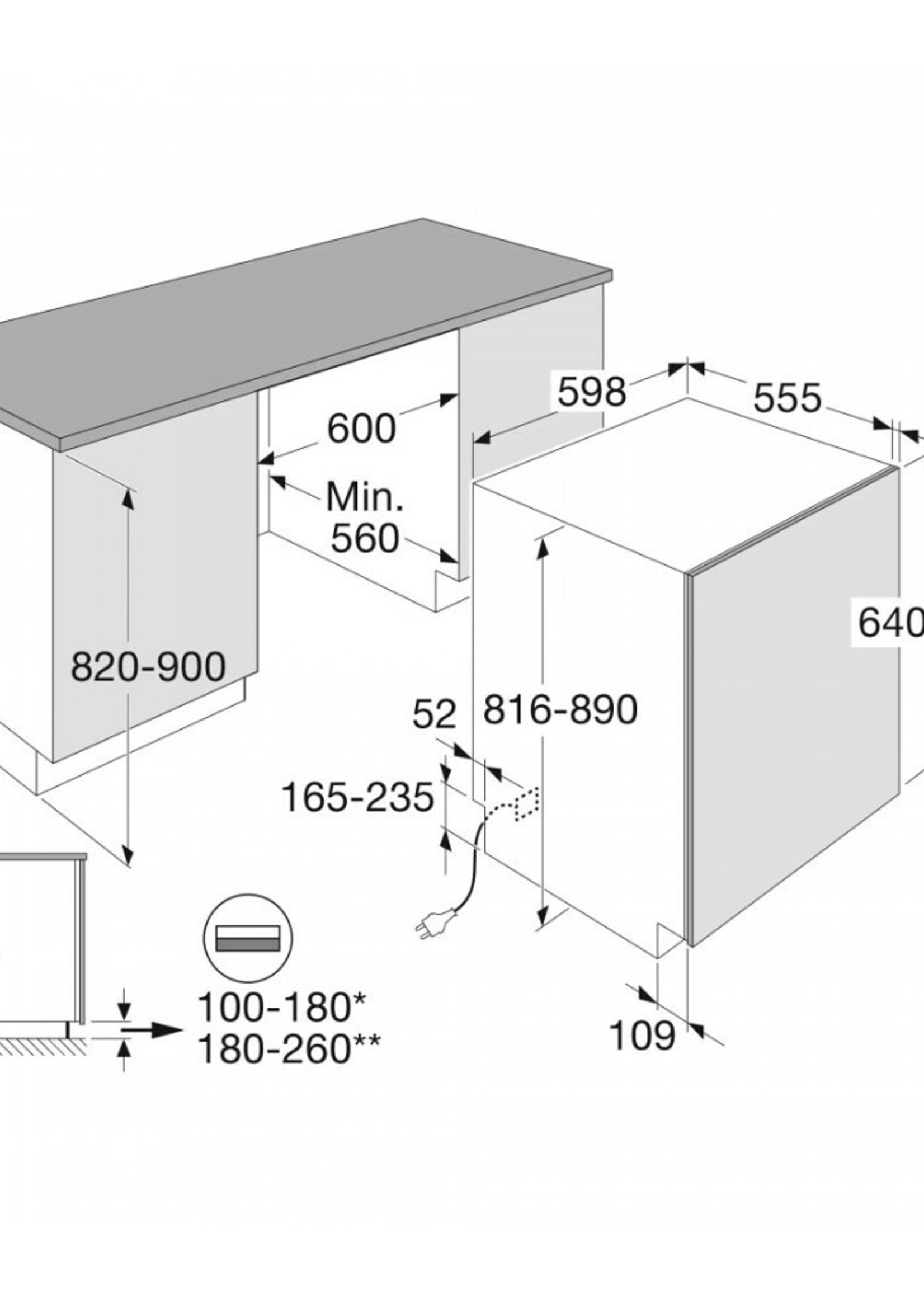 Pelgrim GVWC290L Vaatwasser volledig geintegreerd