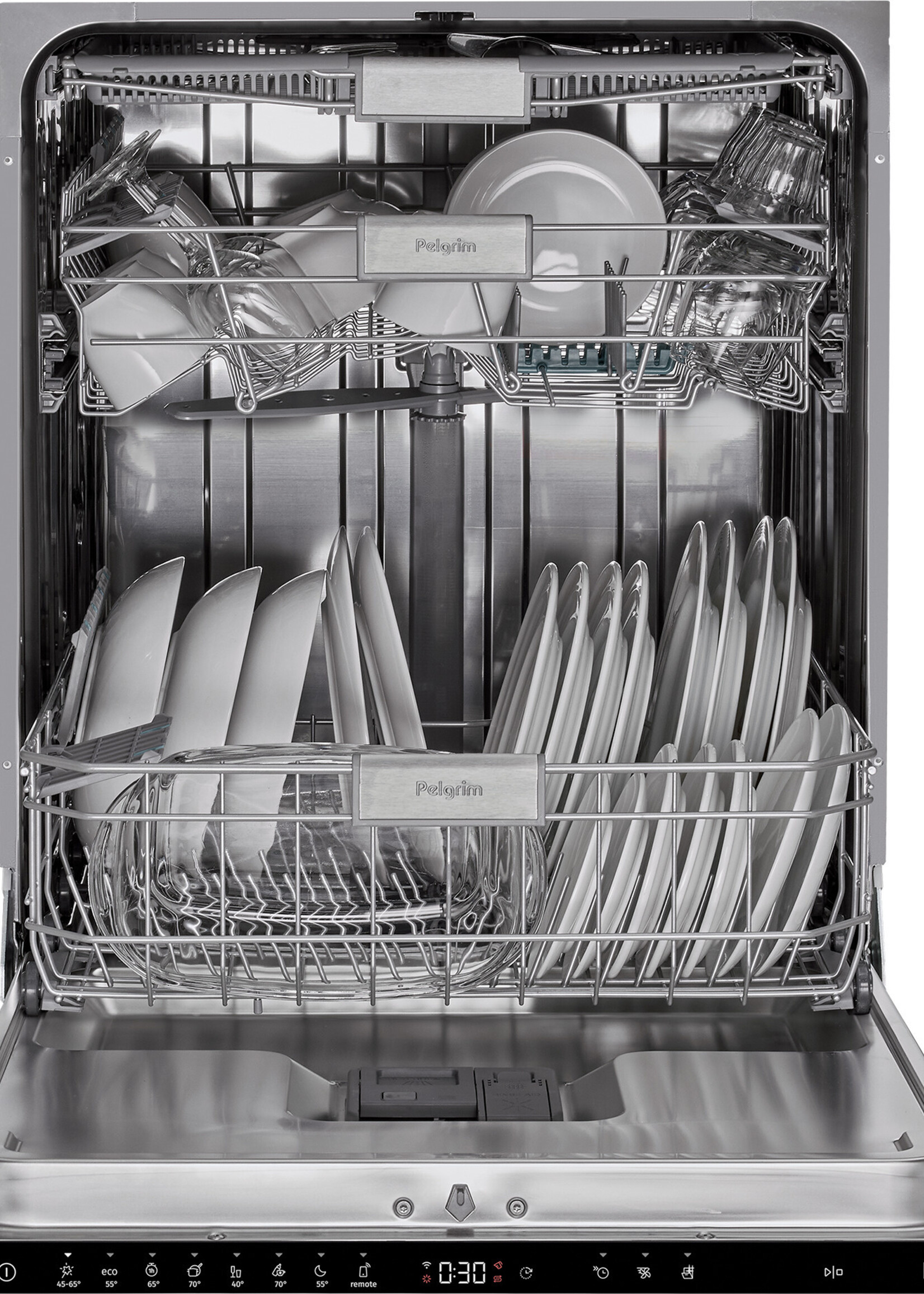 Pelgrim GVWC330XL Vaatwasser volledig geintegreerd hoog model