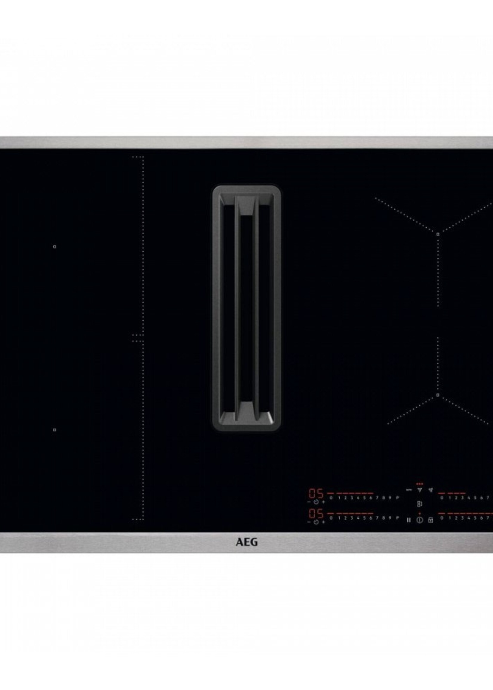 AEG CCE84543XB Inductiekookplaat met afzuiging 76 cm