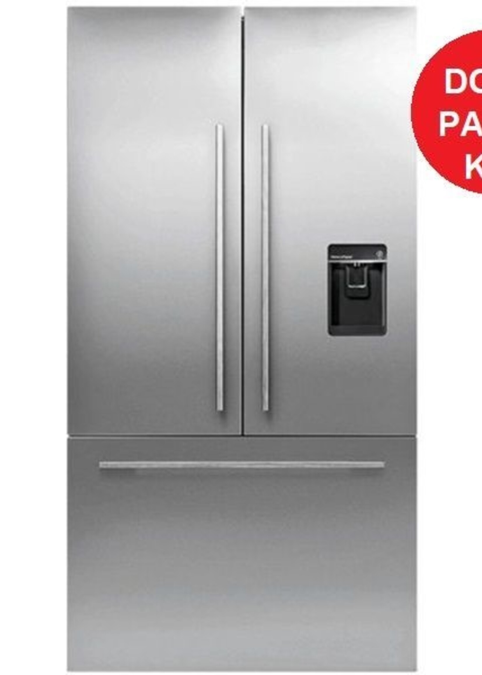Fisher & Paykel RD90AU RVS Voorkant met greep