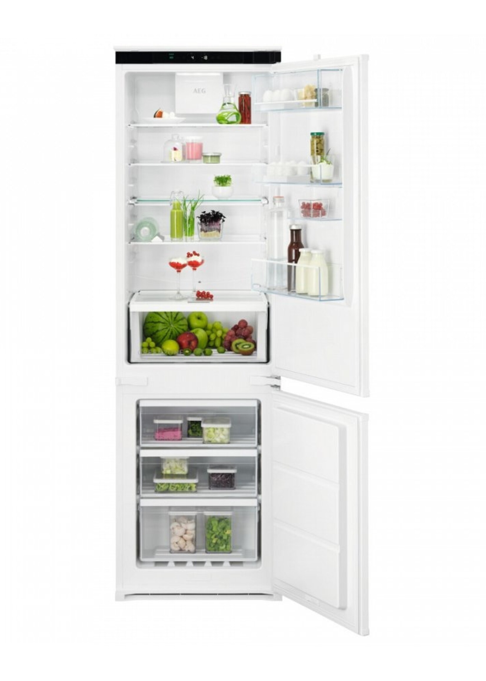 AEG OSC7G181ES Inbouw koel/vries combi 178 cm