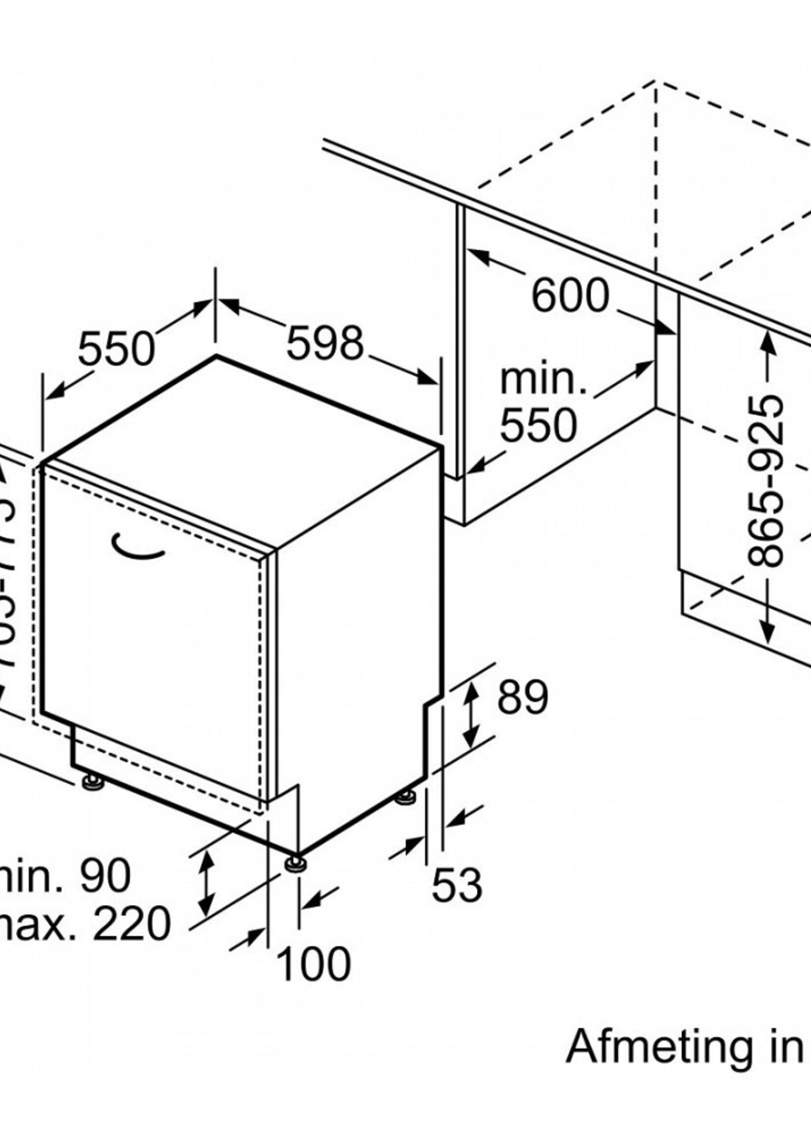 Bosch SBV6ZB801E Volledig geïntegreerde  vaatwasser 60 cm