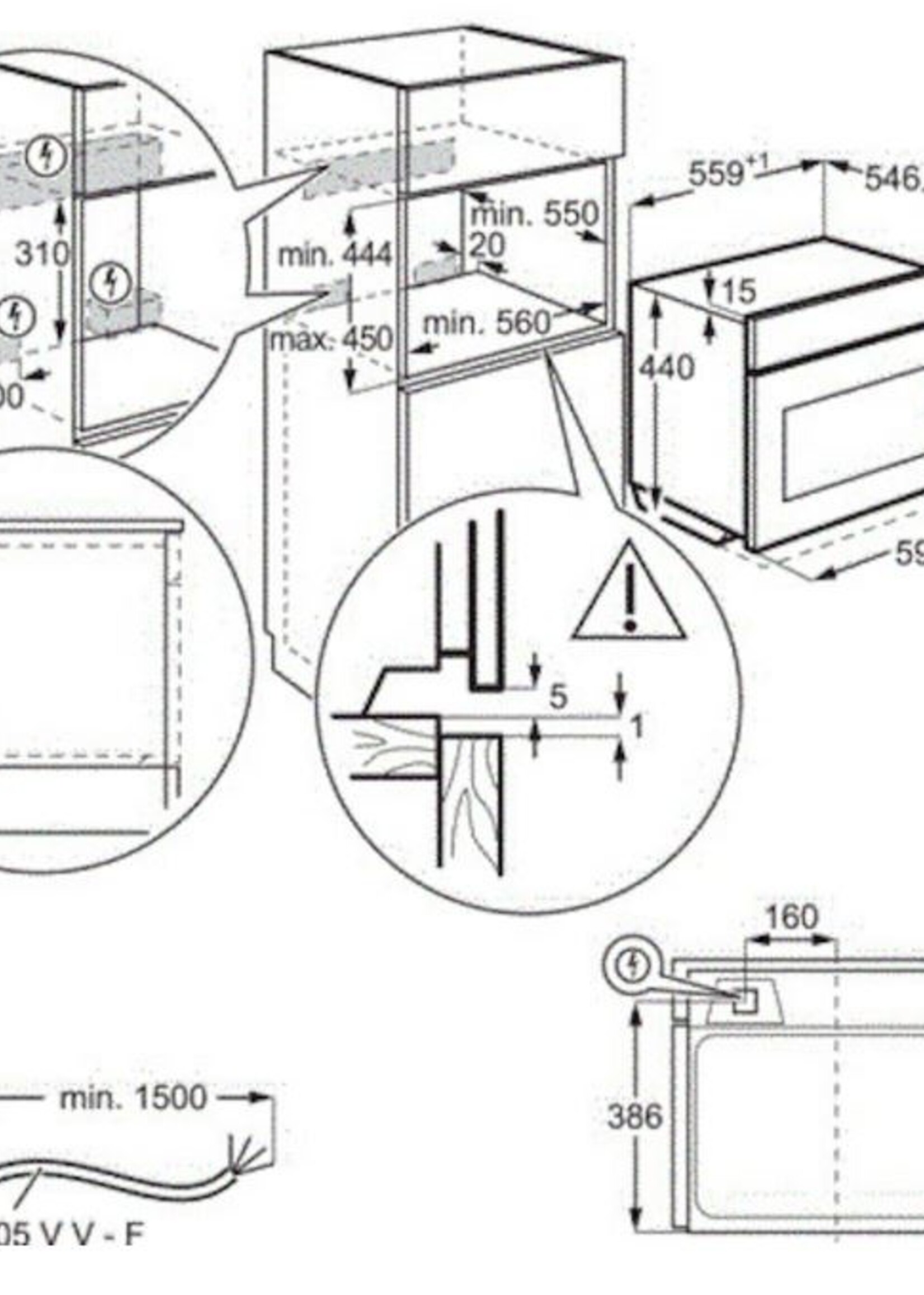 AEG KMK761080B Oven 45 cm