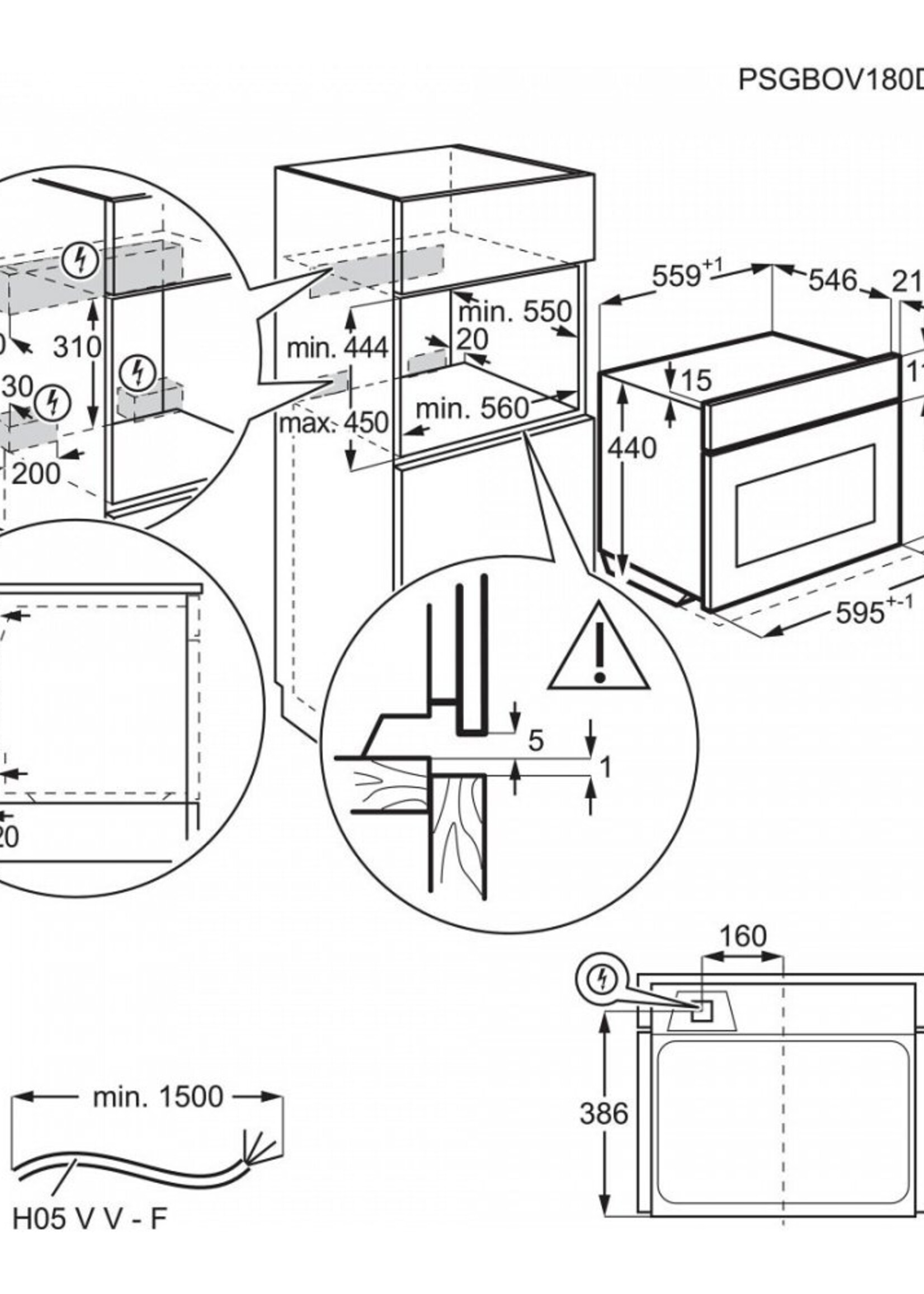 AEG KME565060M Combi magnetron 45 cm