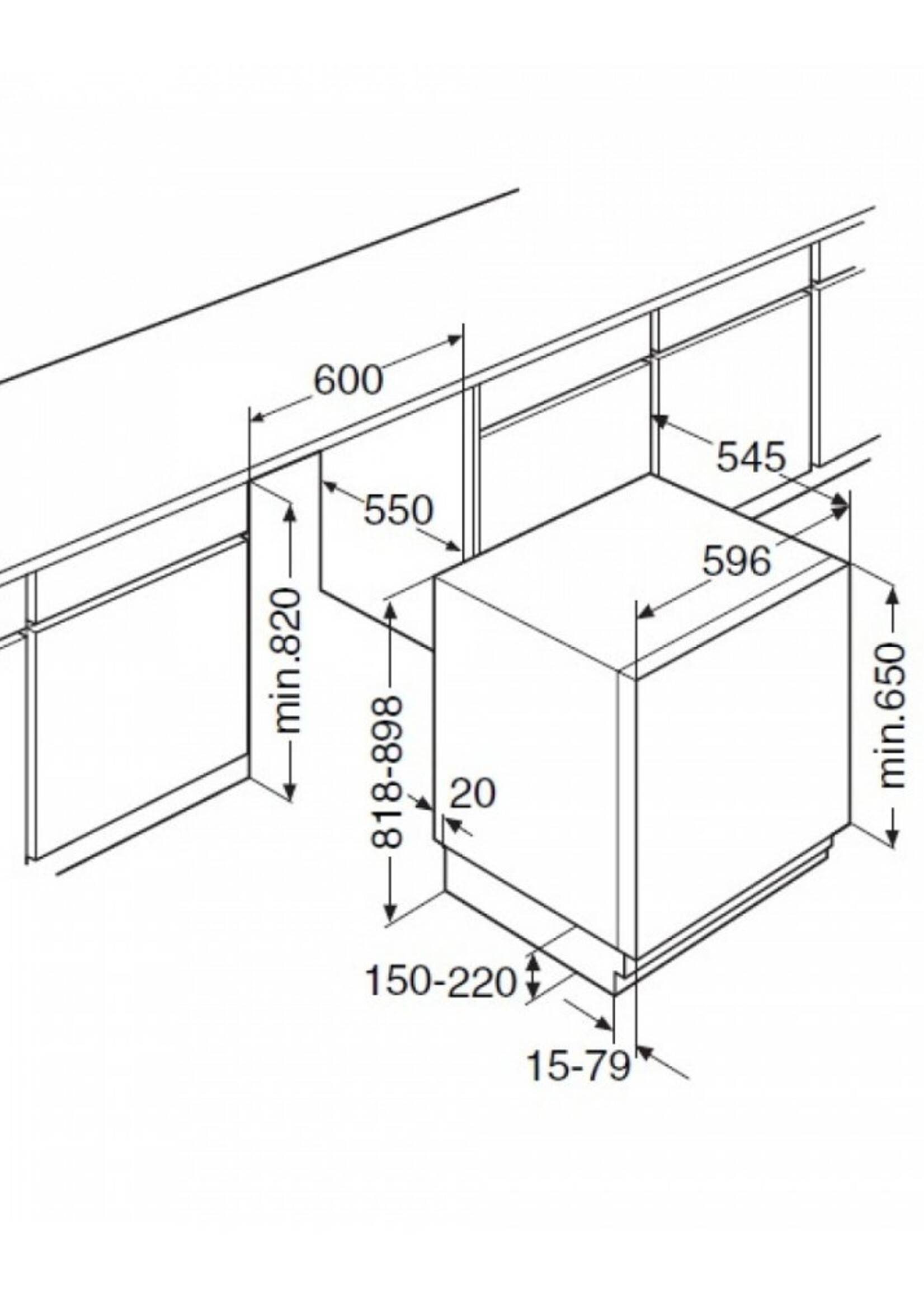 Atag KU1190B Onderbouw koelkast 82 cm