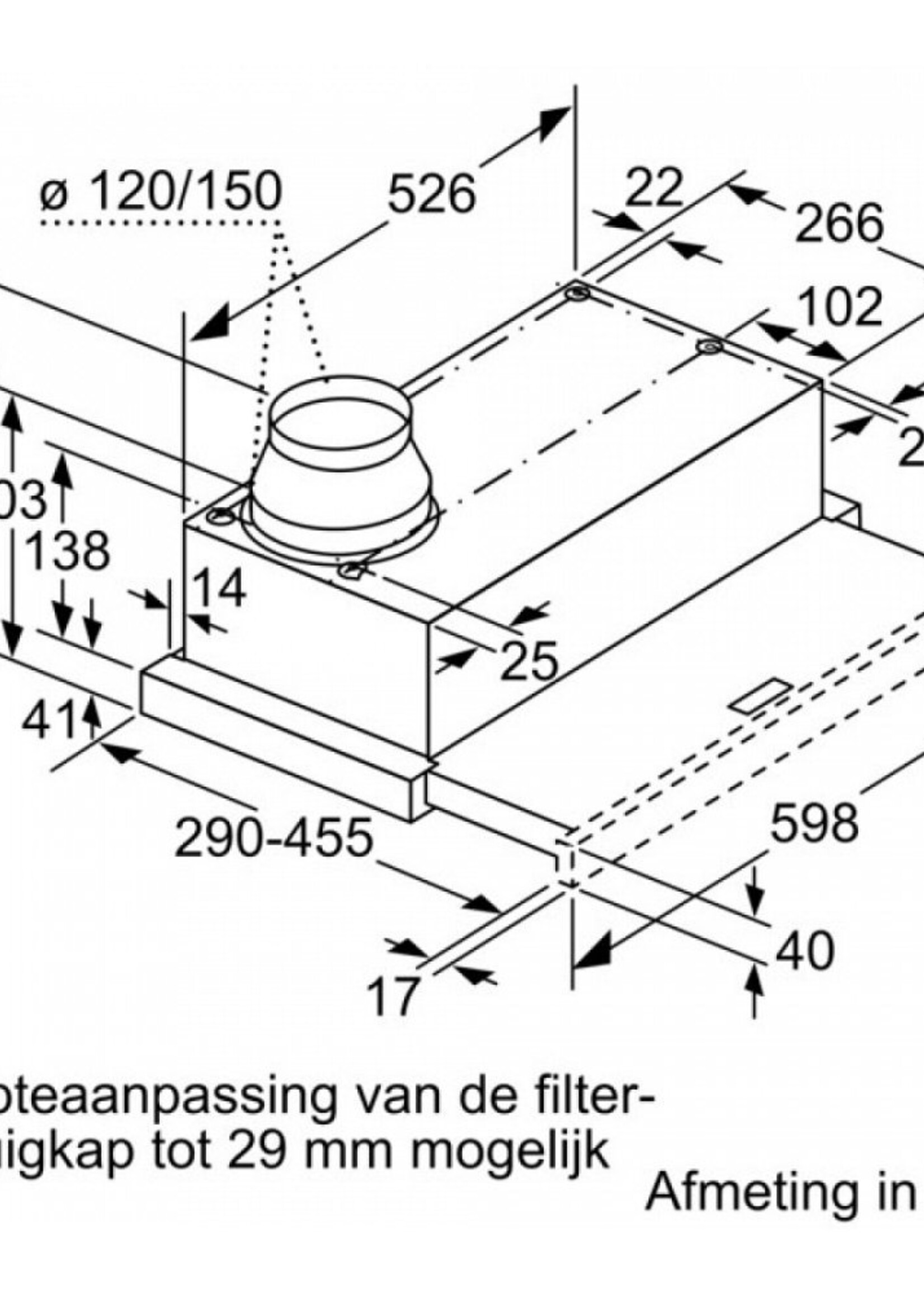 Siemens LI64MB521 Vlakscherm afzuigkap 60 cm