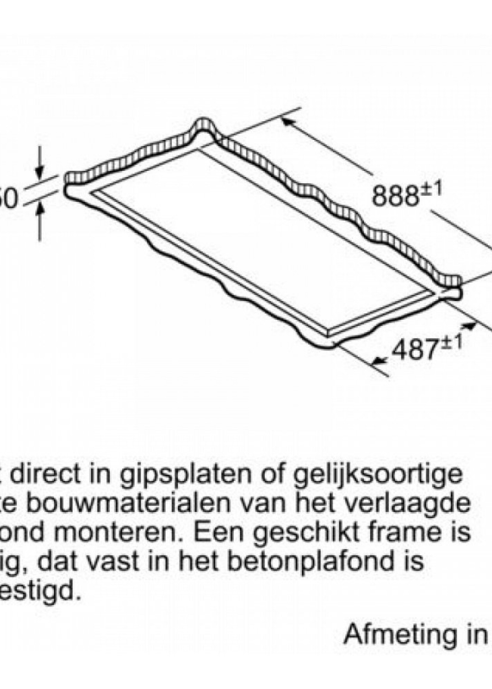 Siemens LR97CBS20 Plafondunit afzuigkap 90 cm