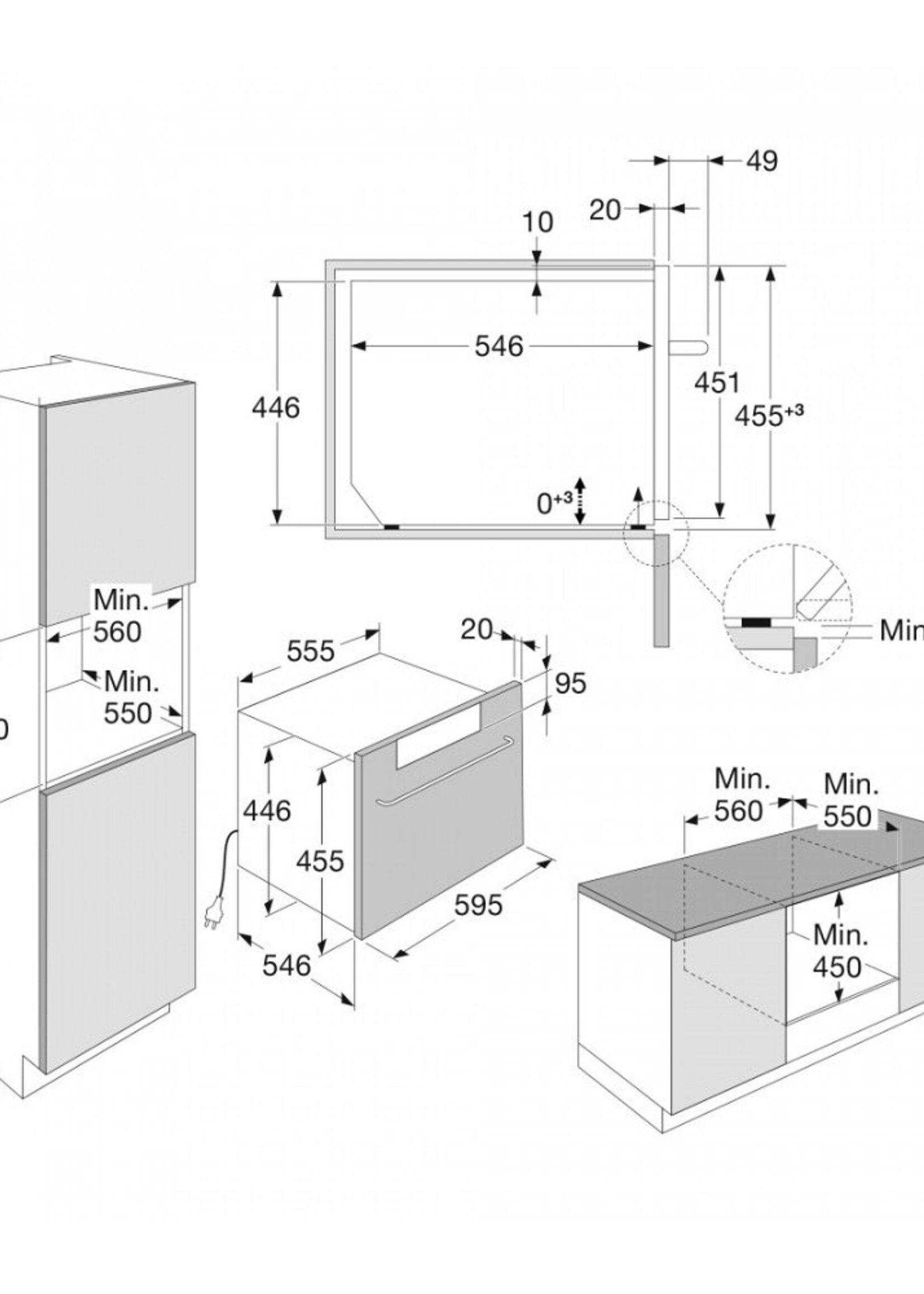 Pelgrim OM540MAT Combi magnetron 45 cm