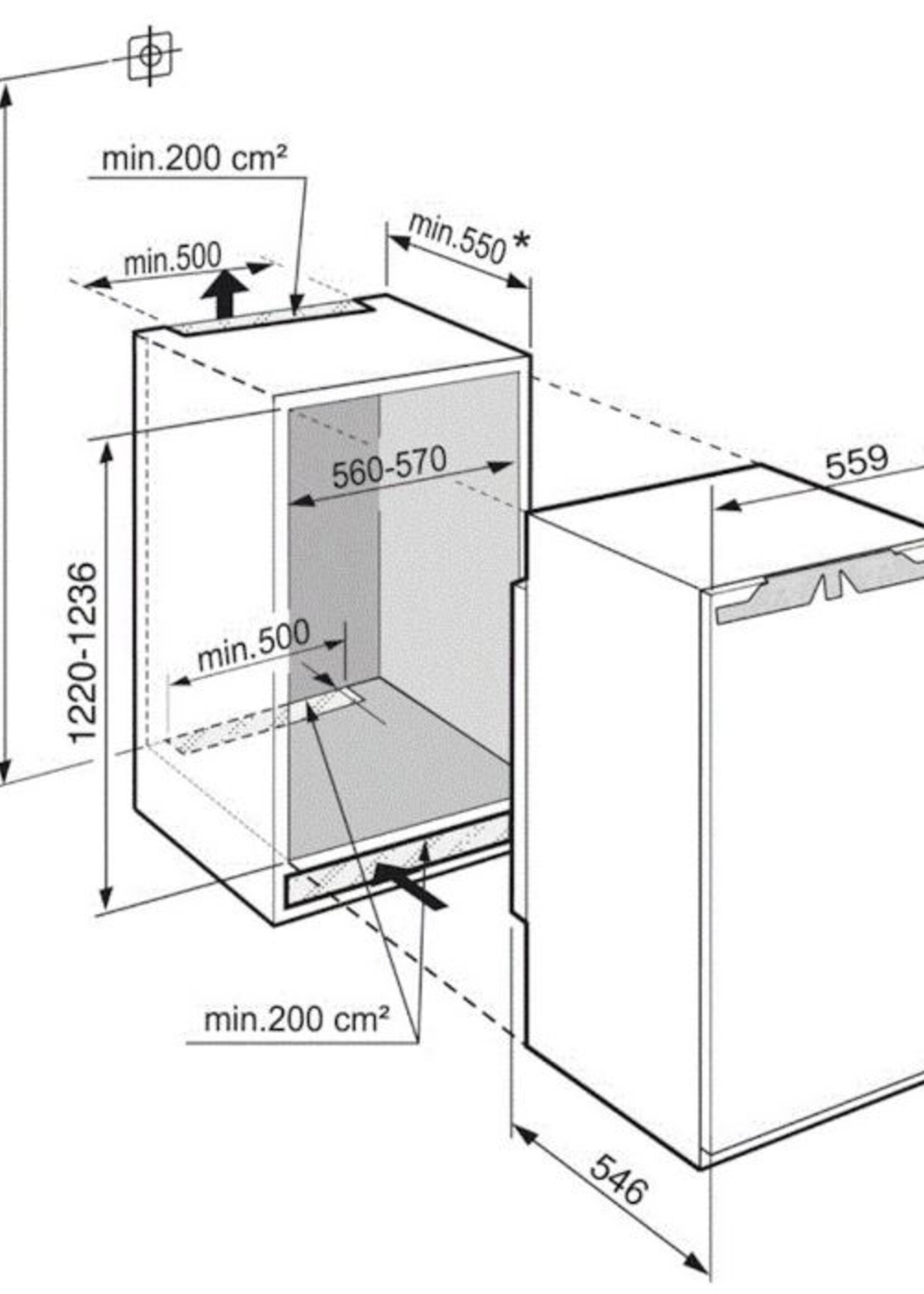 Liebherr IRBAd 4170-20 Inbouw koelkast 122 cm