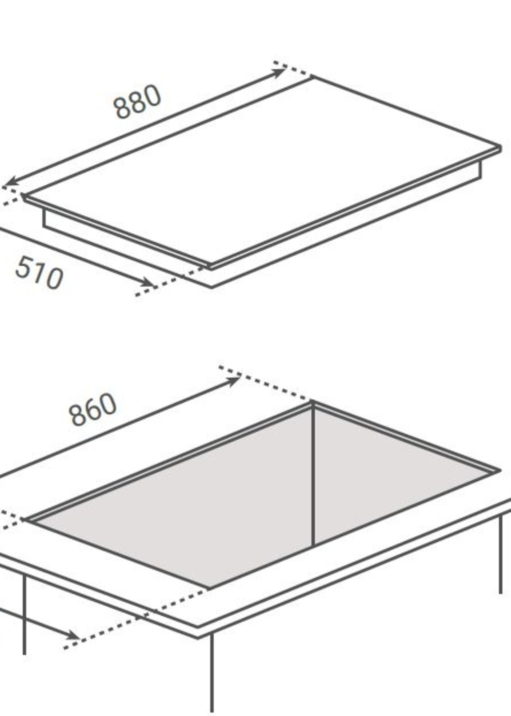 Boretti MLHXI905 Inductie kookplaat 90 cm