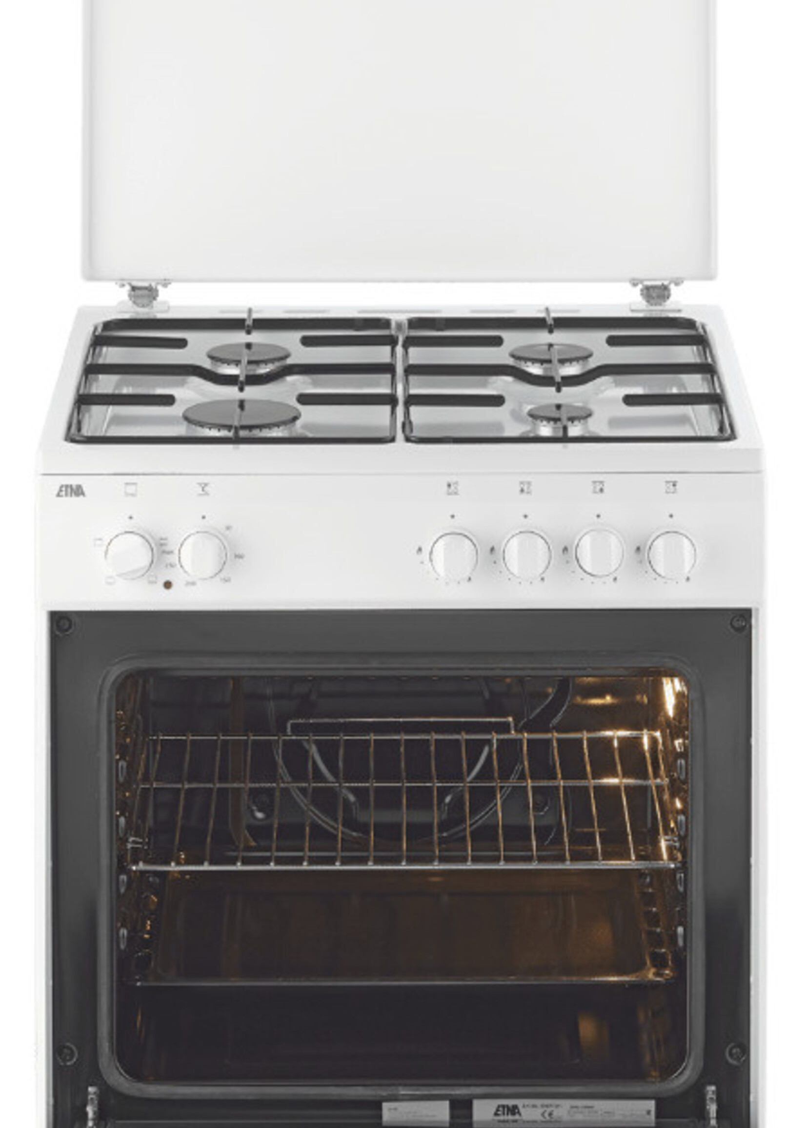 Etna FGV160WIT Gas fornuis 60 cm