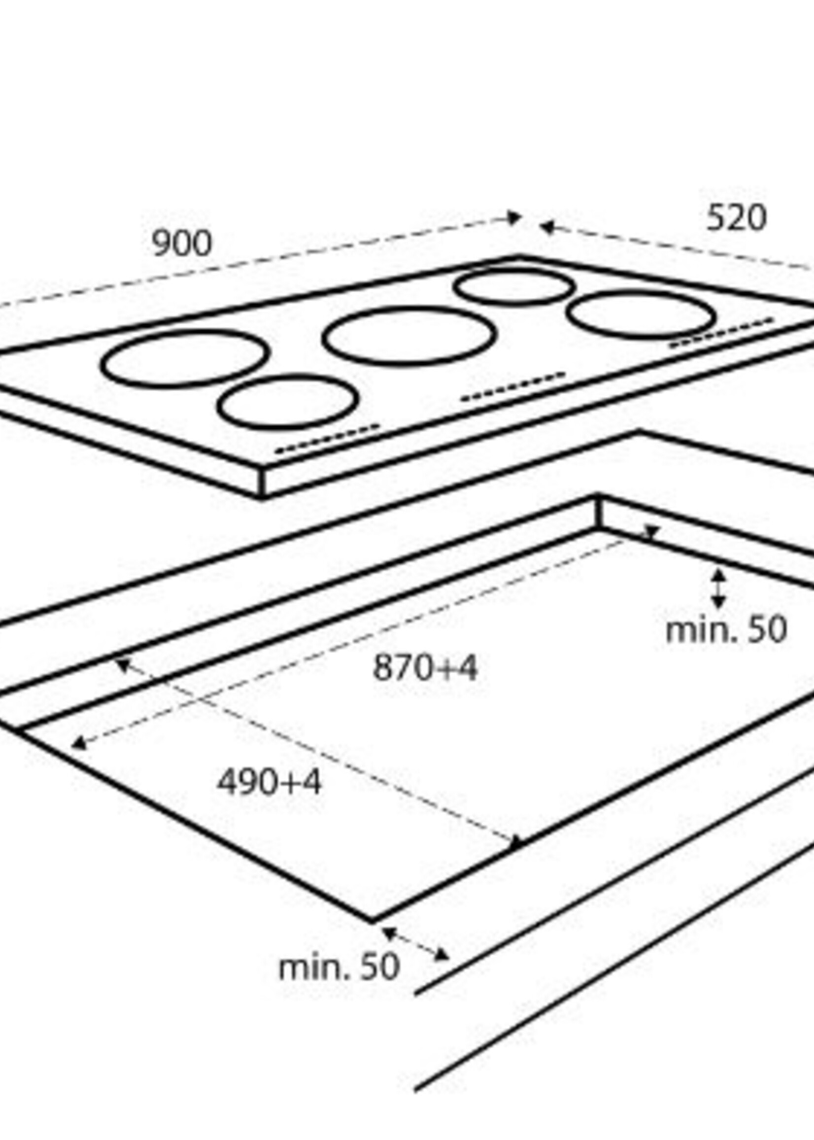 Inventum IKI9035MAT Inductiekookplaat 90 cm