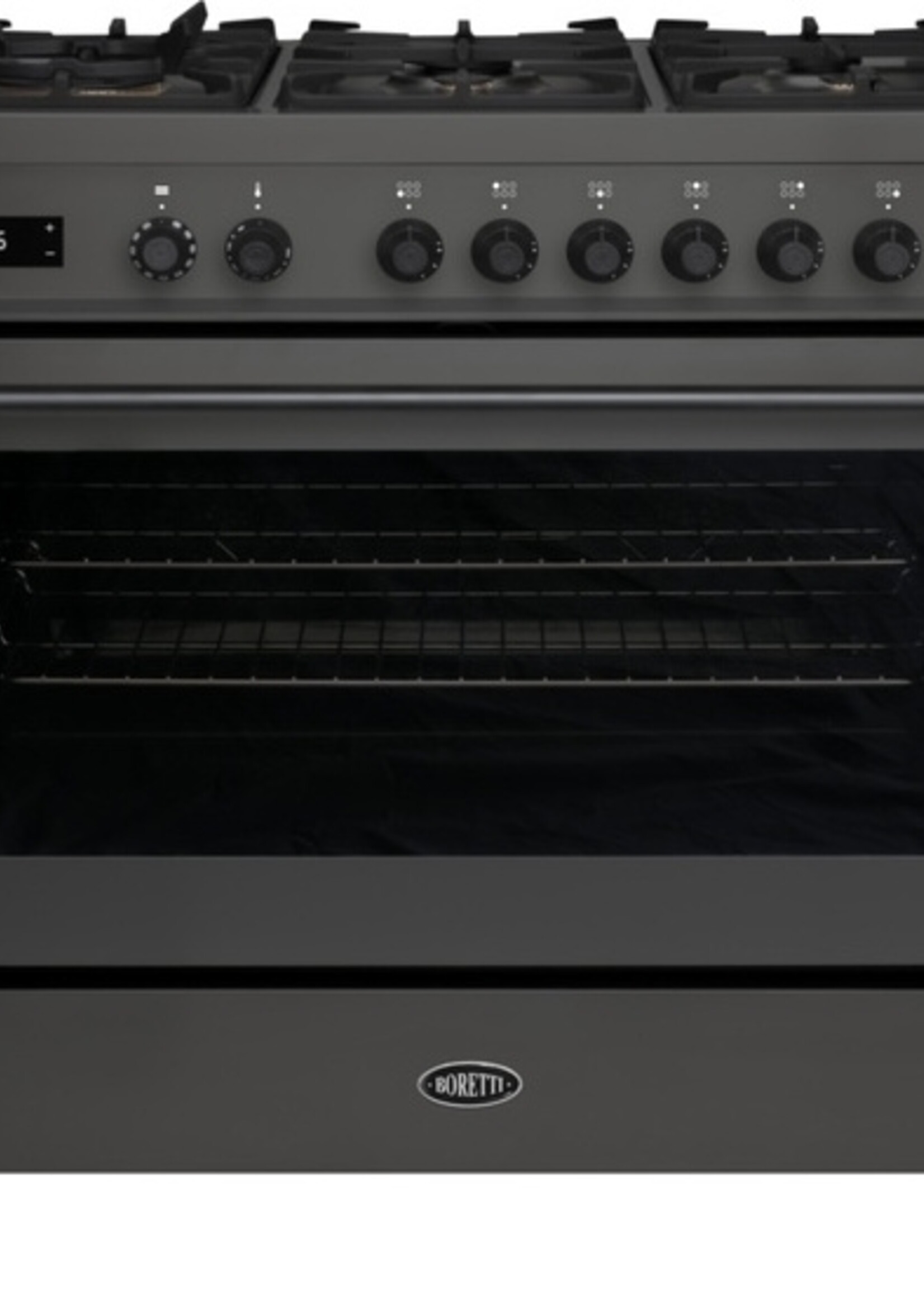 Boretti MLG96BMAT Gas fornuis 90 cm