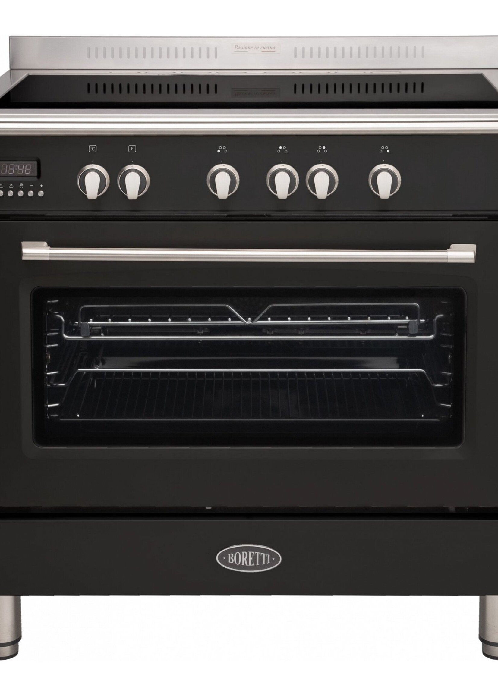 Boretti CFBI901ZW2 Inductie fornuis zwart 90 cm