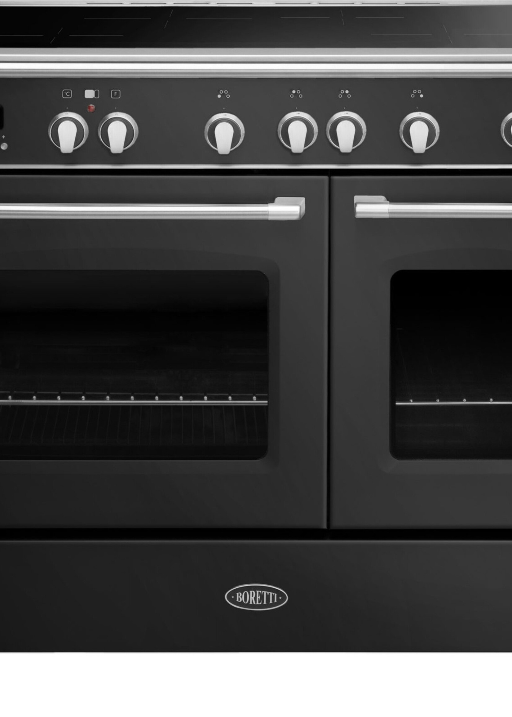 Boretti CFBI902ZW2 fornuis zwart - 90 cm
