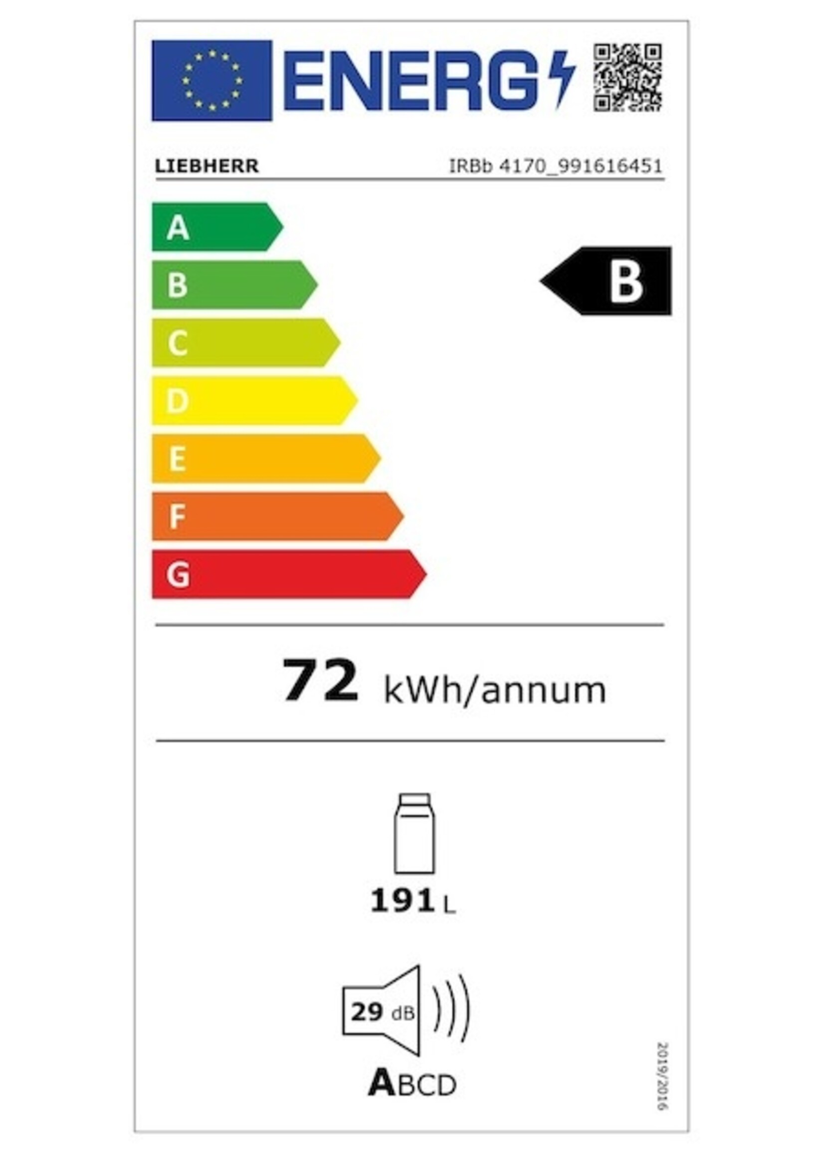 Liebherr IRBb 4170 Inbouw  koelkast 122 cm