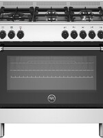 Bertazzoni MPL95L1EXE gasfornuis met 5 branders, rvs
