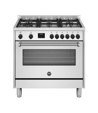 Bertazzoni MPL96L1EXC gas fornuis met 6 branders, rvs