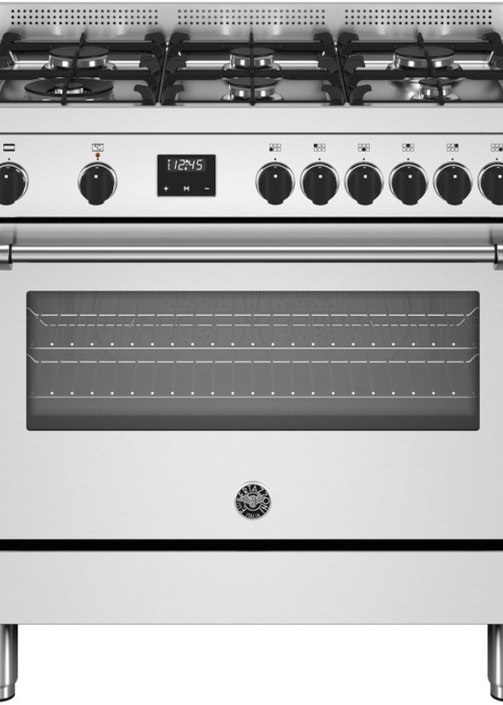 Bertazzoni Bertazzoni MPL96L1EXT gas fornuis met 6 branders, rvs