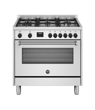 Bertazzoni Bertazzoni MPL96L1EXT gas fornuis met 6 branders, rvs