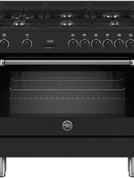 Bertazzoni MPL96L1ENNV gasfornuis met 6 branders, zwart