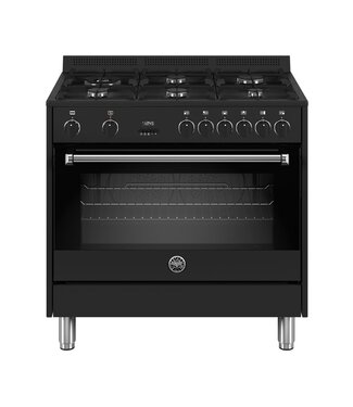 Bertazzoni MPL96L1ENNV gasfornuis met 6 branders, zwart