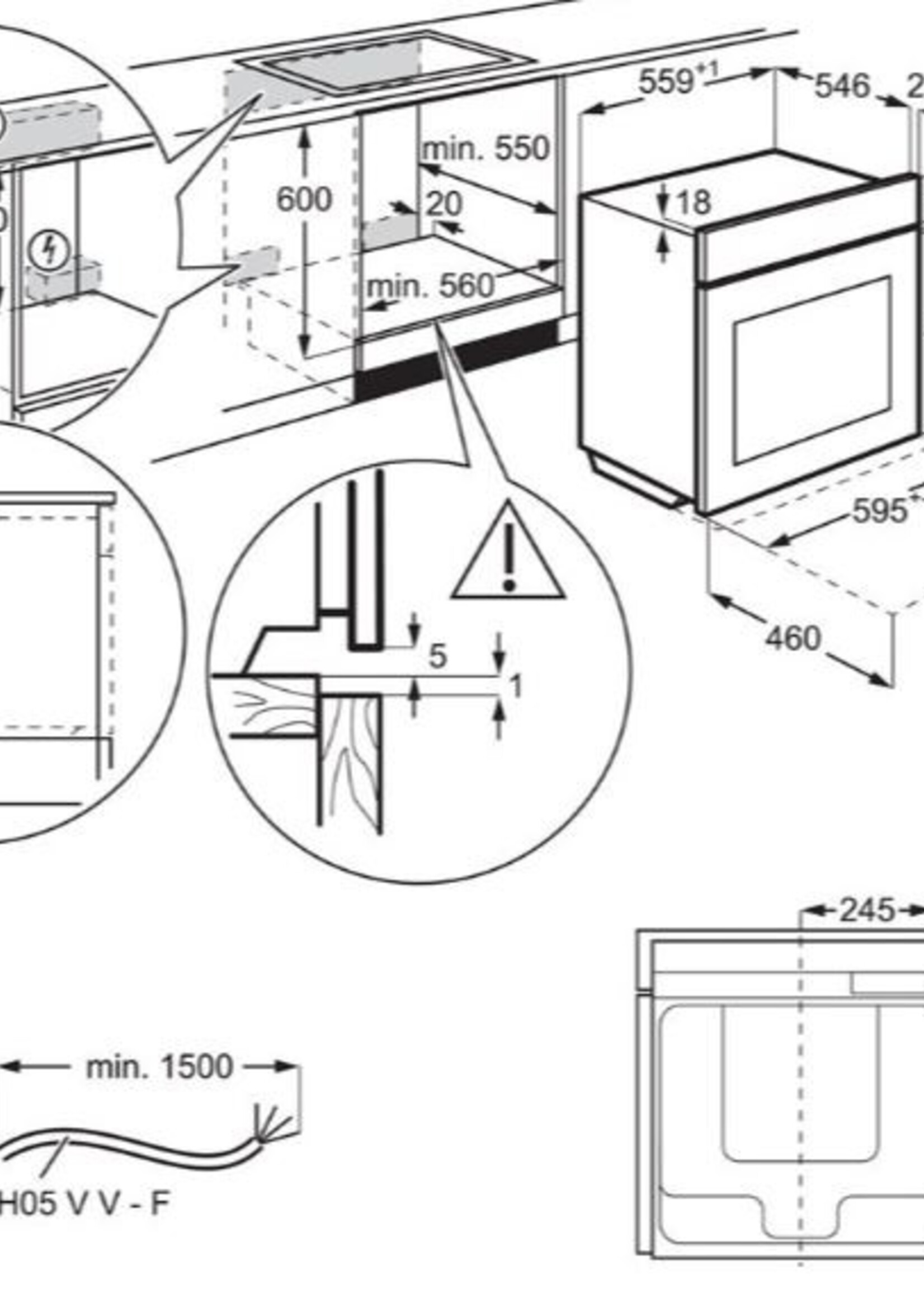 AEG BPE748380B Oven 60 cm
