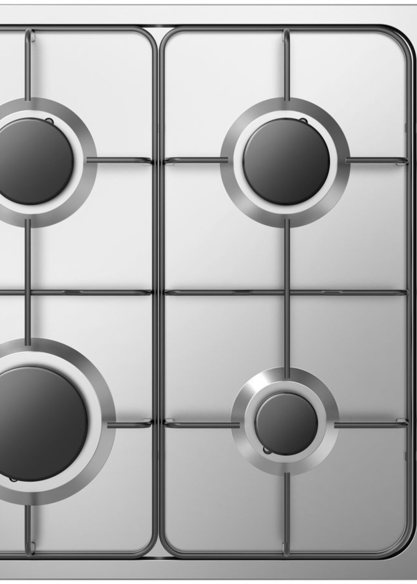 Inventum IKG6011RVS Gas-kookplaat 60 cm