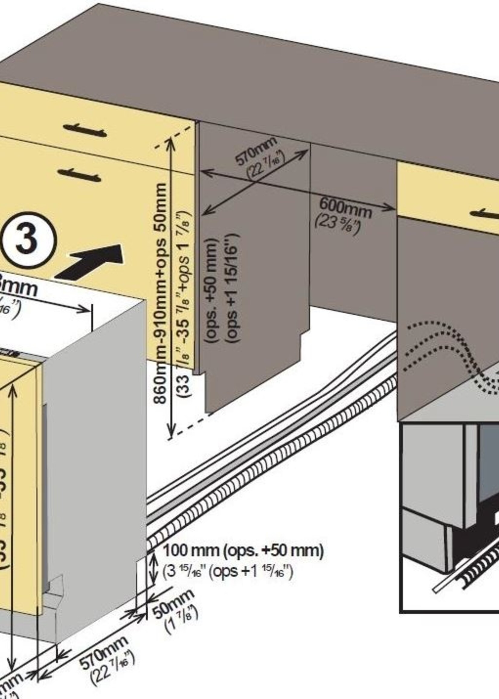 Frilec STUTTGART9513XL Volledig geïntegreerde vaatwasser