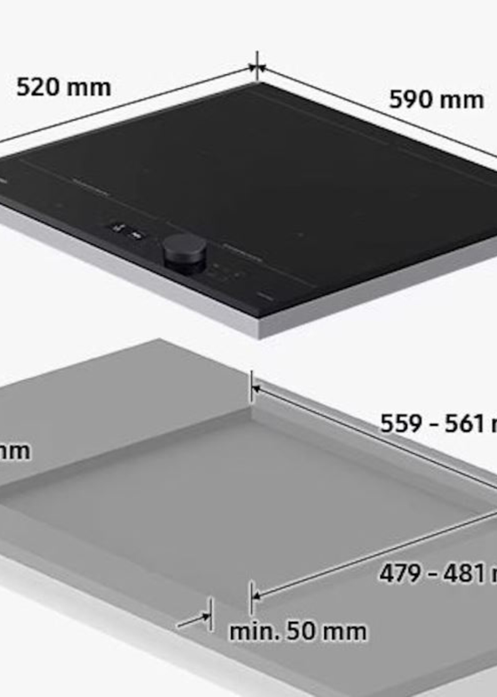 Samsung NZ64B6056GK Inductie kookplaat 6 Serie 60 cm