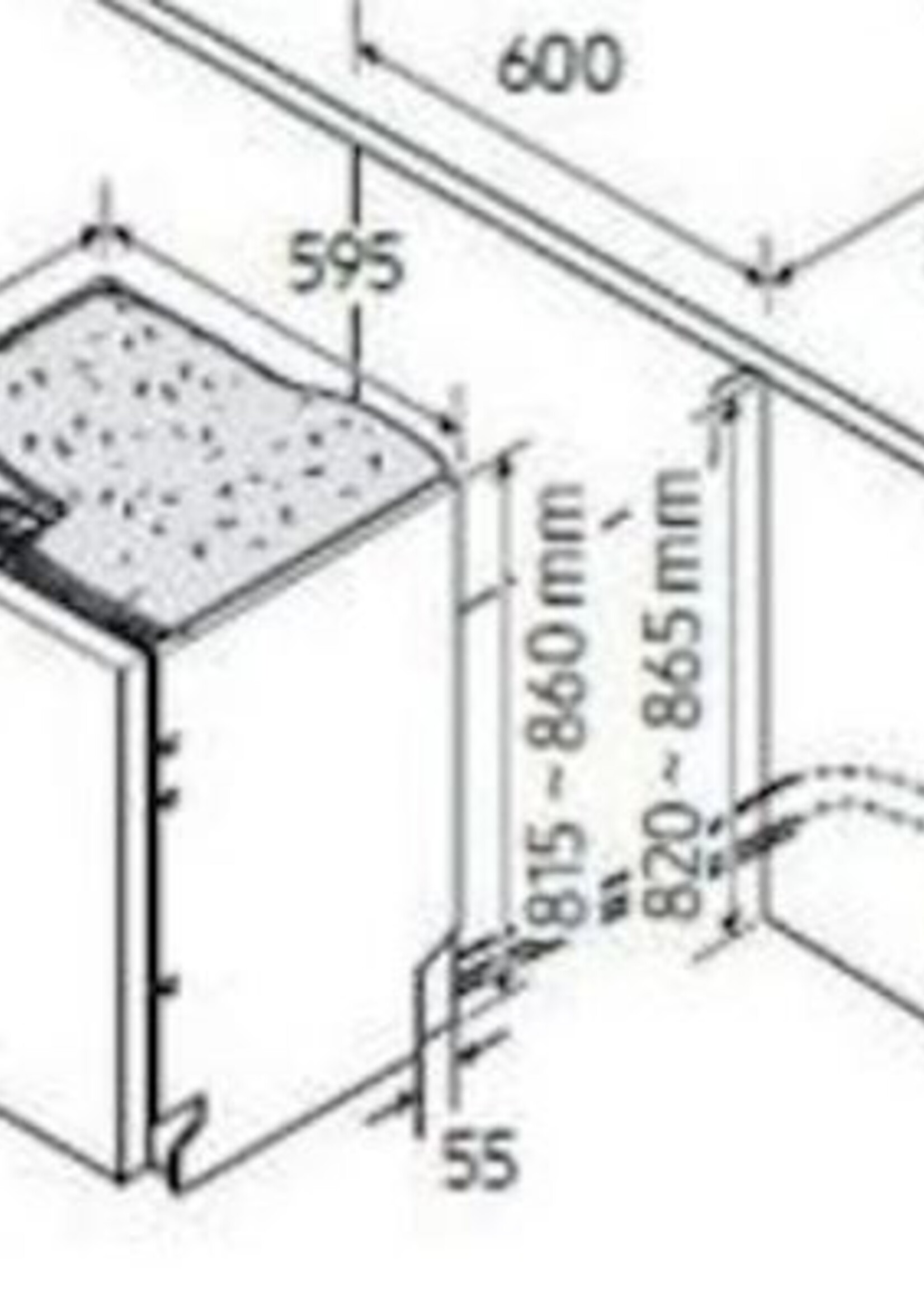 Samsung DW60A6090BB Volledig geïntegreerde vaatwasser