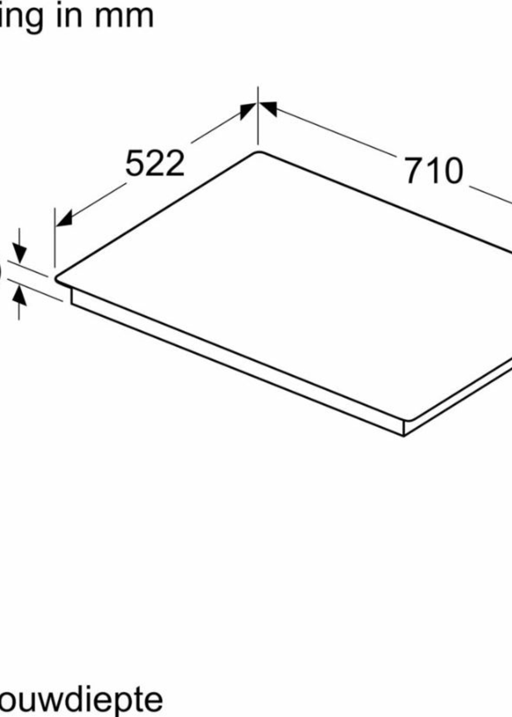 Siemens ED751HSC1E Inductie Kookplaat 71  cm
