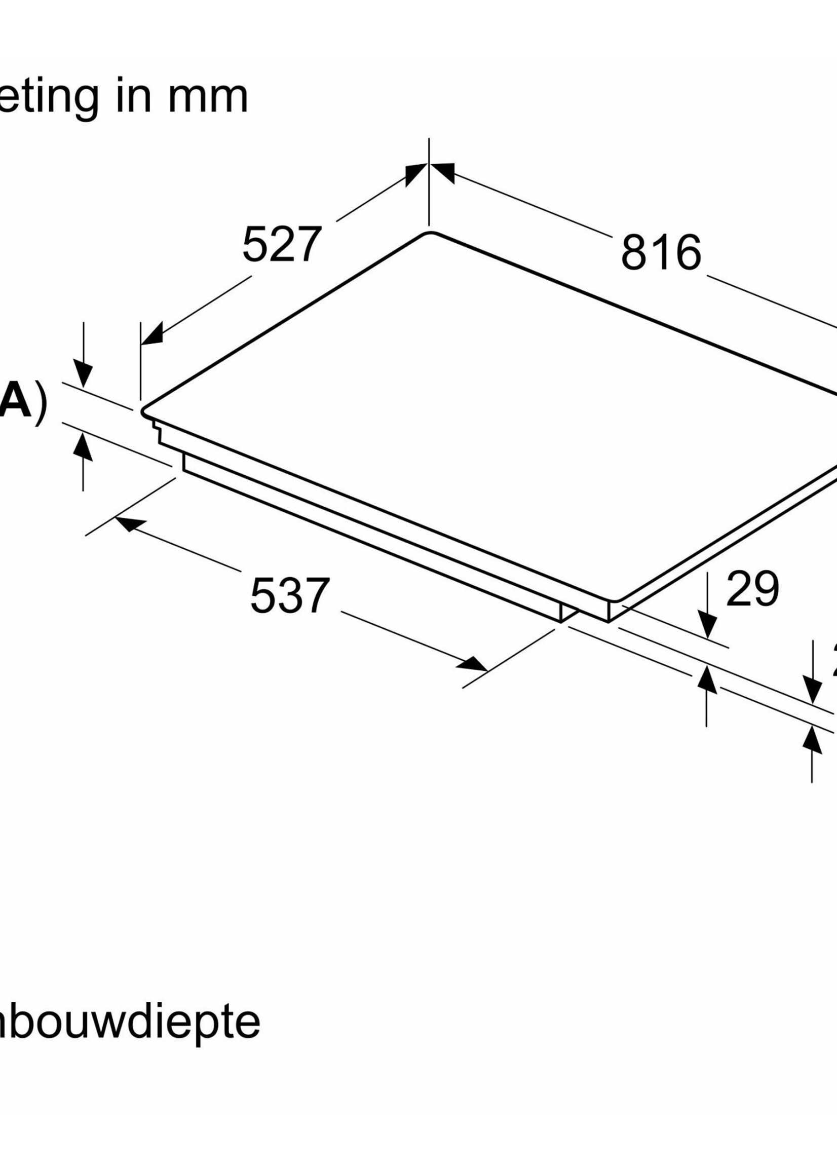 Bosch PVW895HC1E accent line Inductiekookplaat - 81 cm