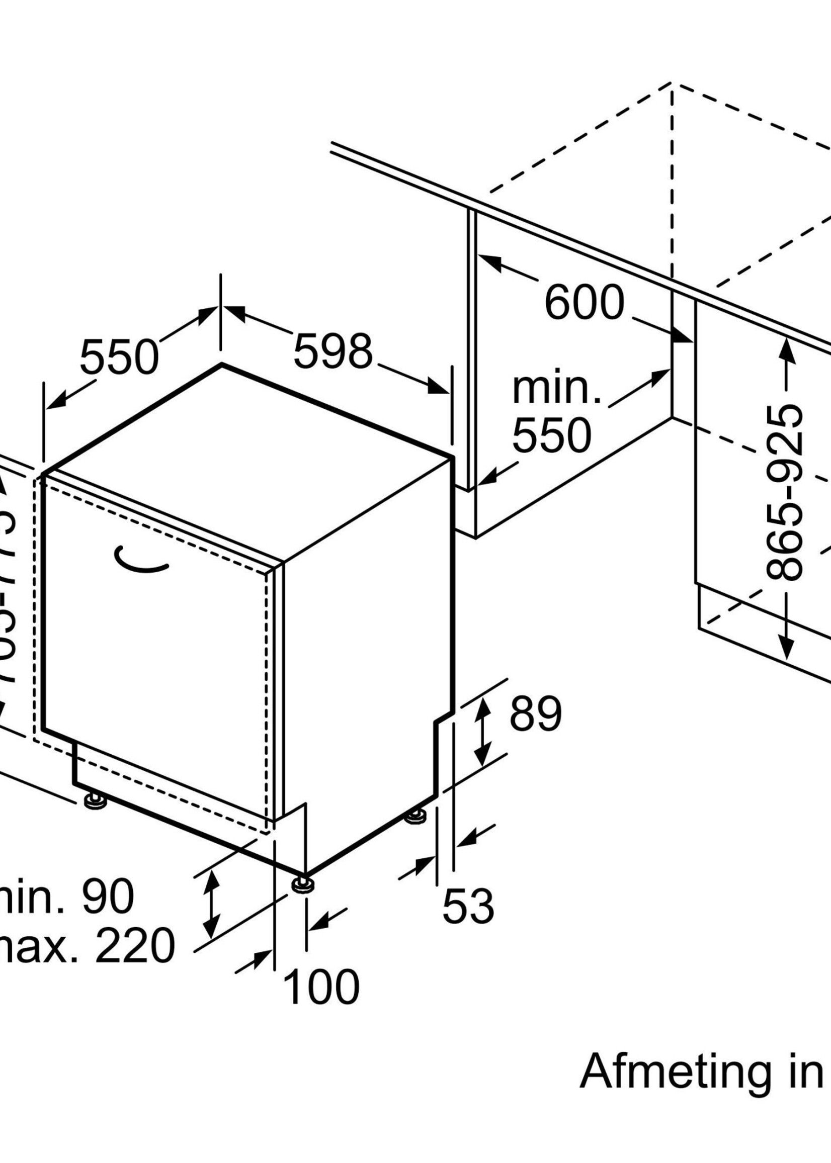 Bosch SBD8TB800E accent line Volledig geïntegreerde vaatwasser