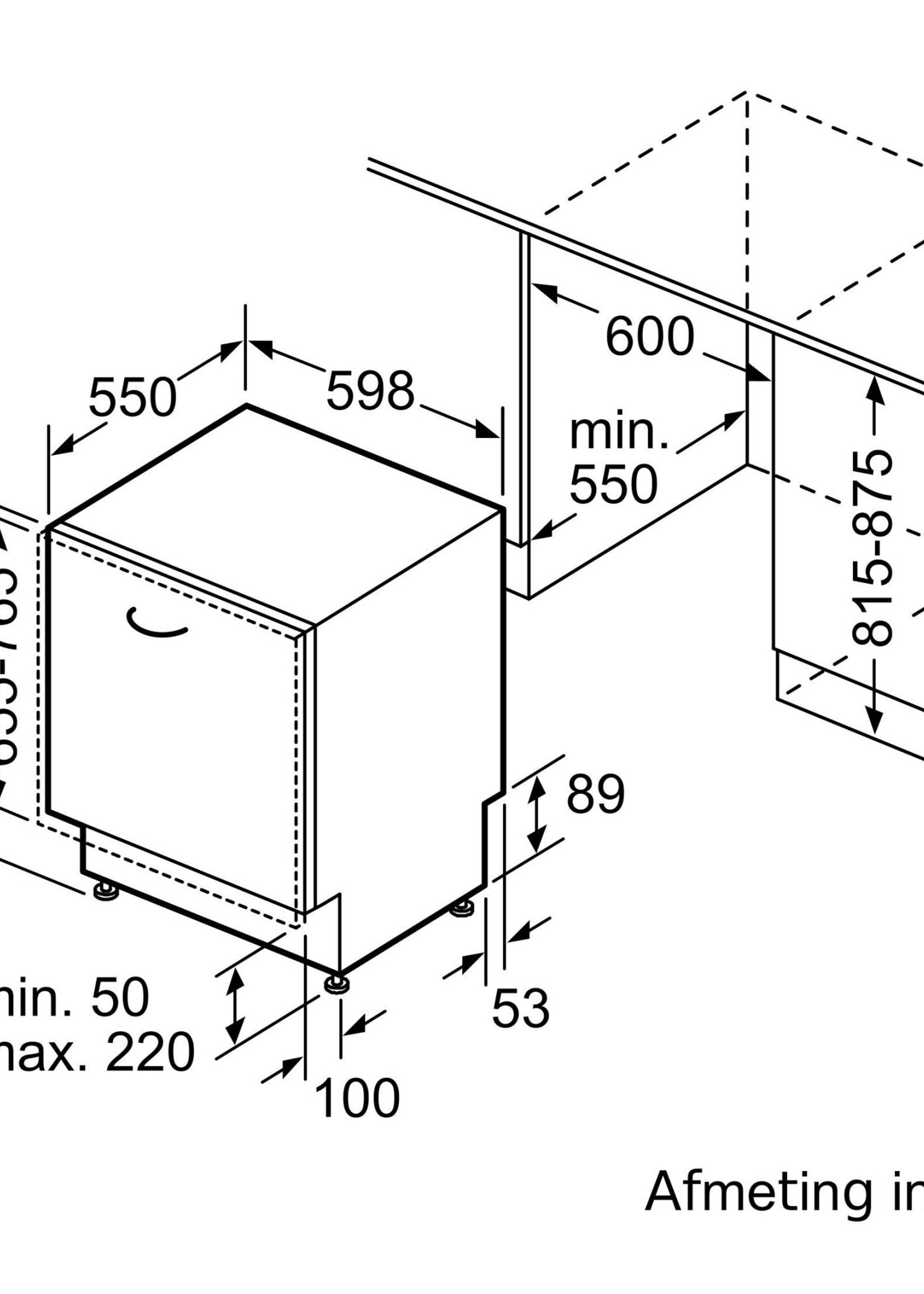 Bosch SMH4EB804E accent line Volledig geïntegreerde vaatwasser