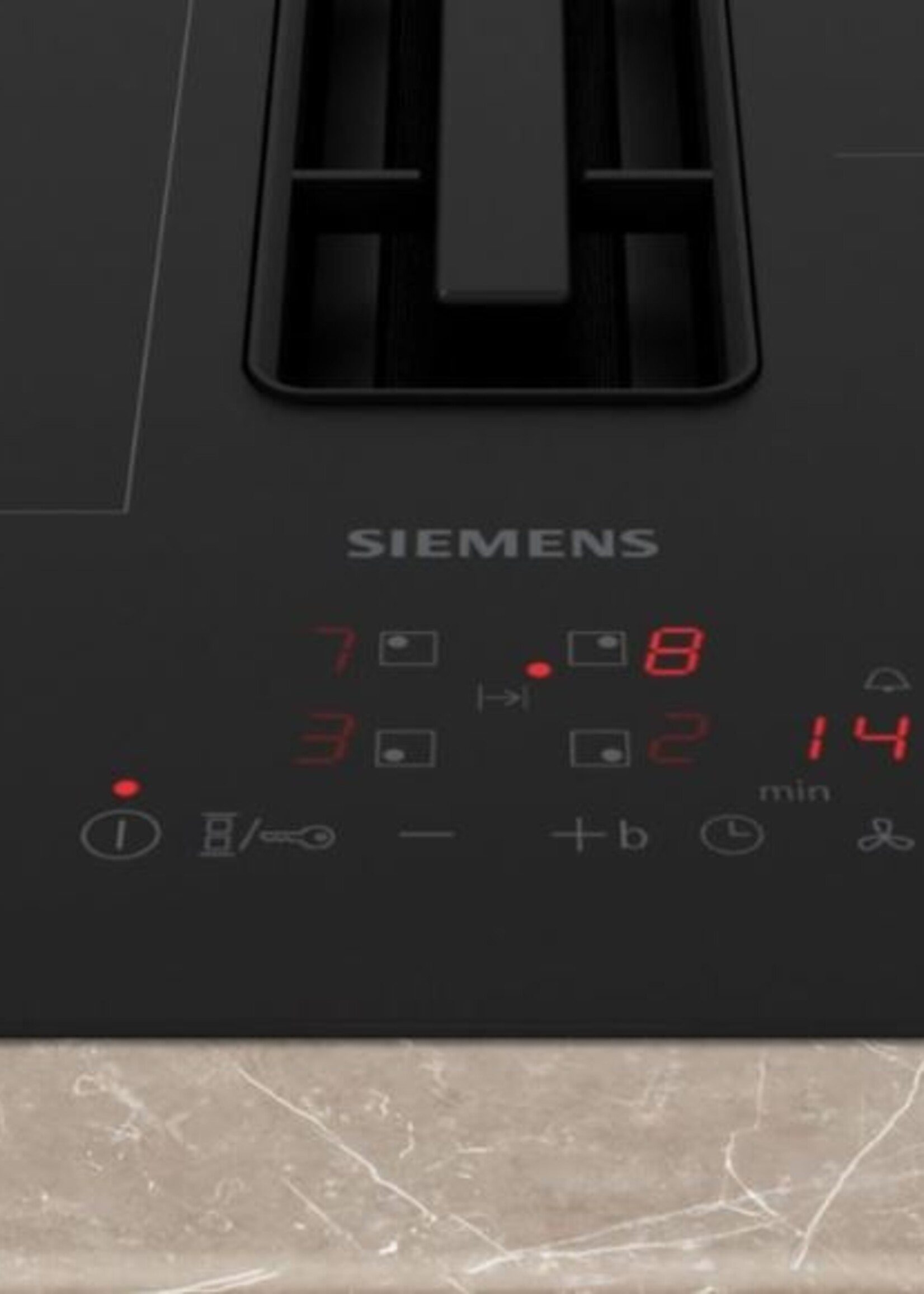 Siemens ED611BS16E Inductie Kookplaat met afzuiging 60 cm