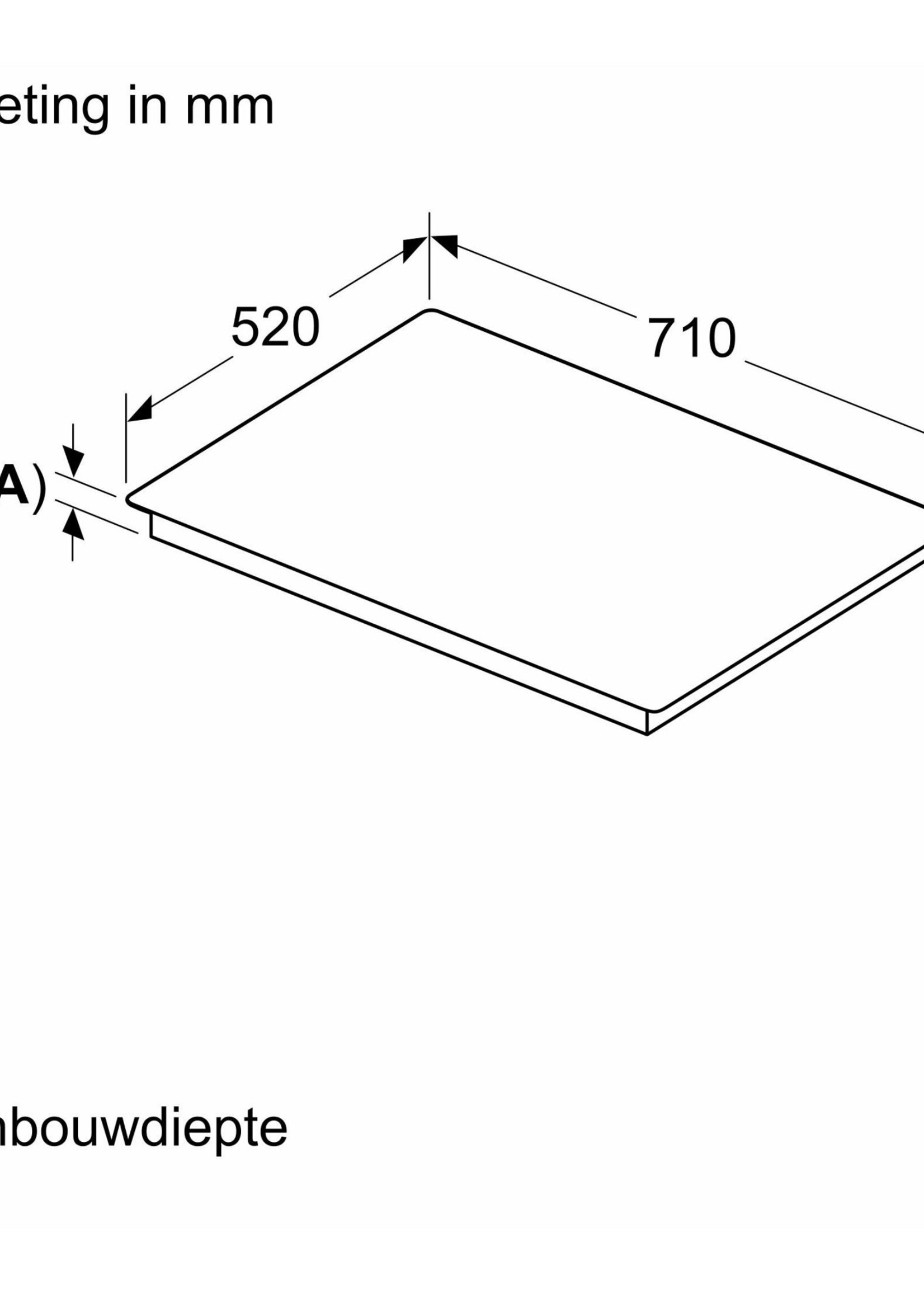 Siemens ED777HQC1E studioLine Inductie Kookplaat 71 cm