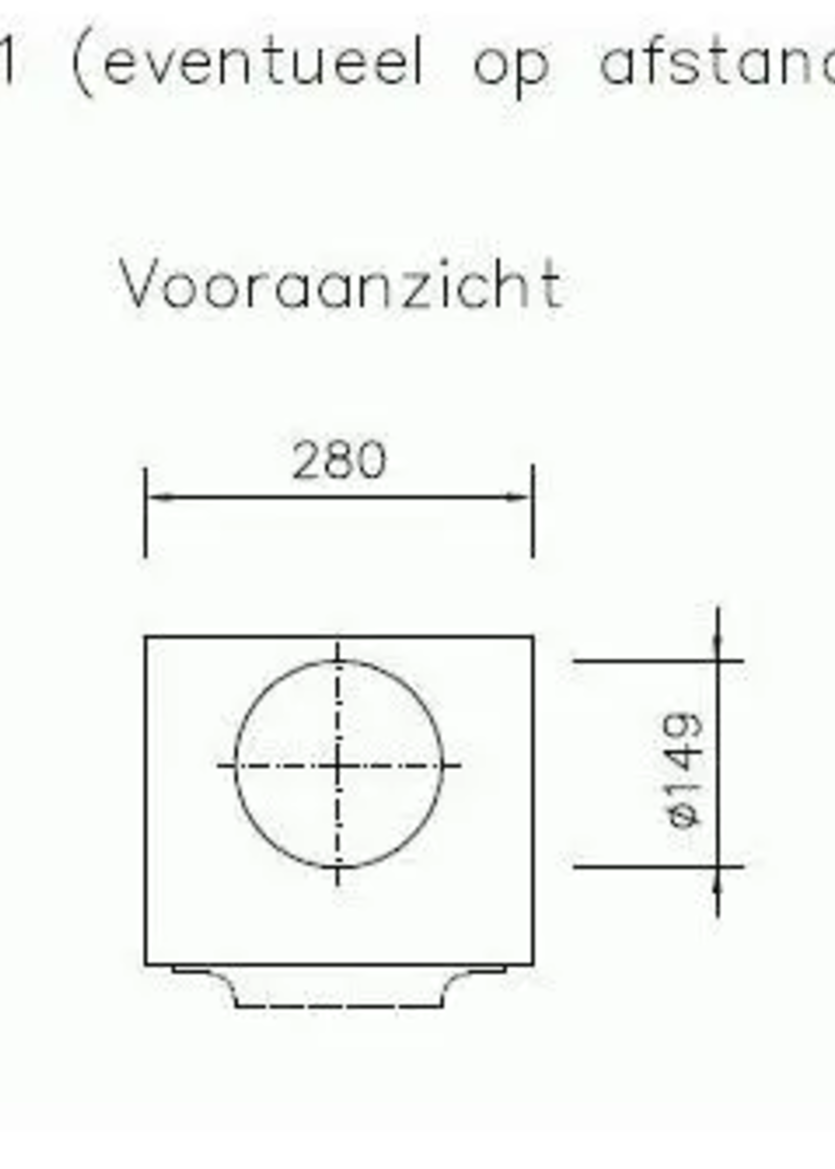 Novy inbouw afzuigkap 820