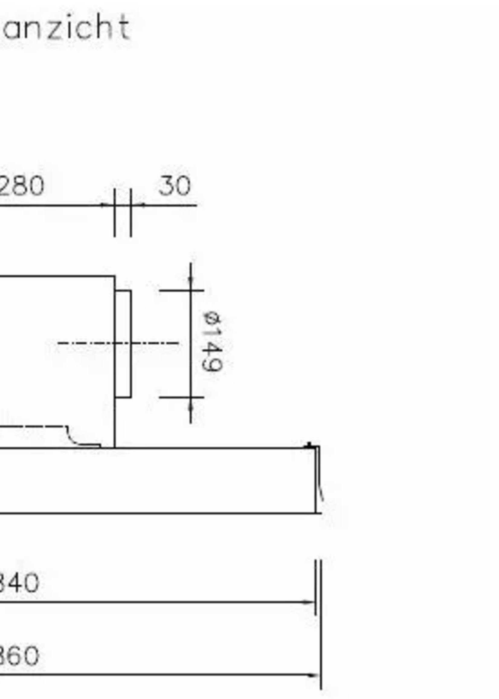 Novy inbouw afzuigkap 820