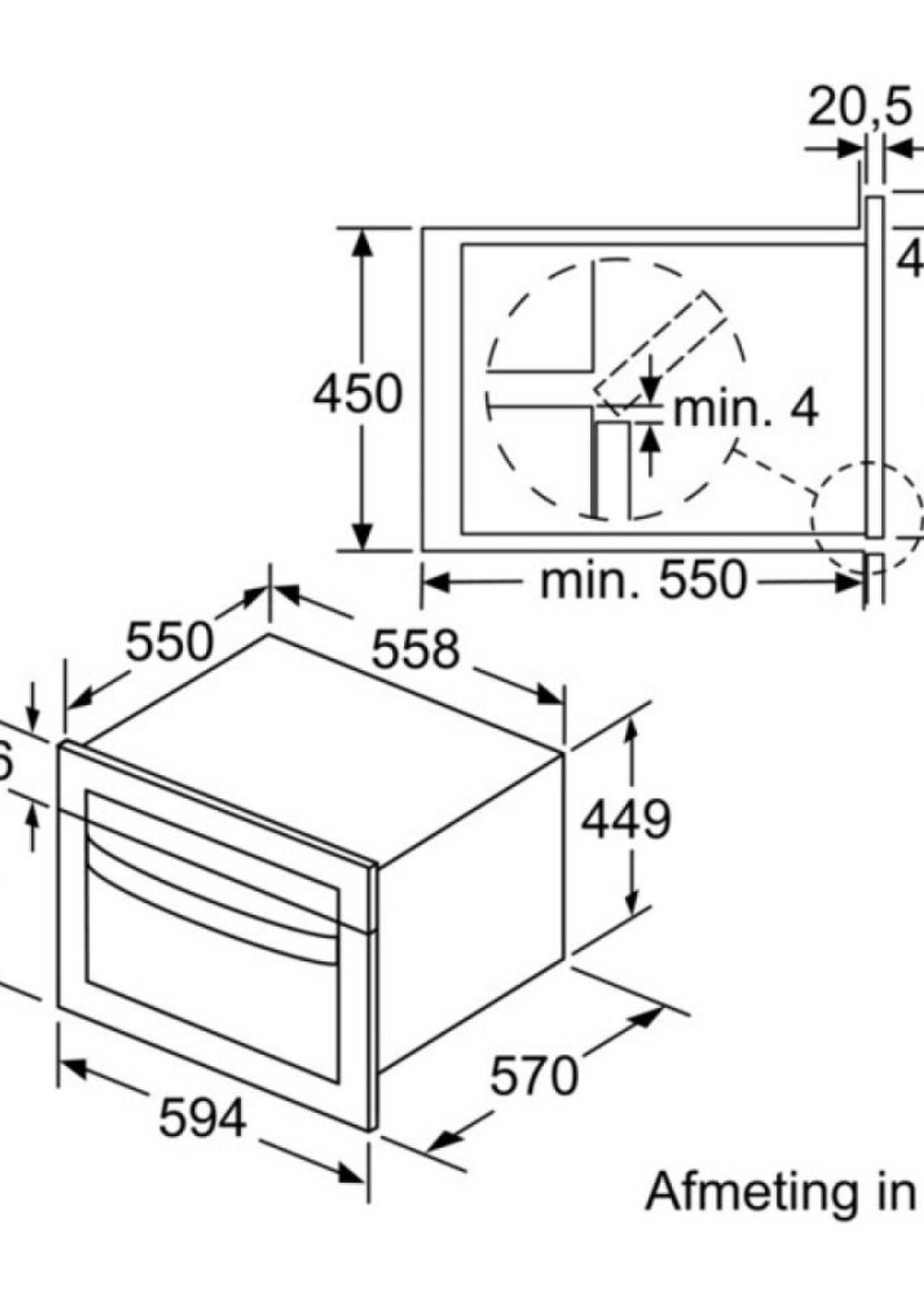 Bosch CMA485GB1 Oven met magnetron 45 cm