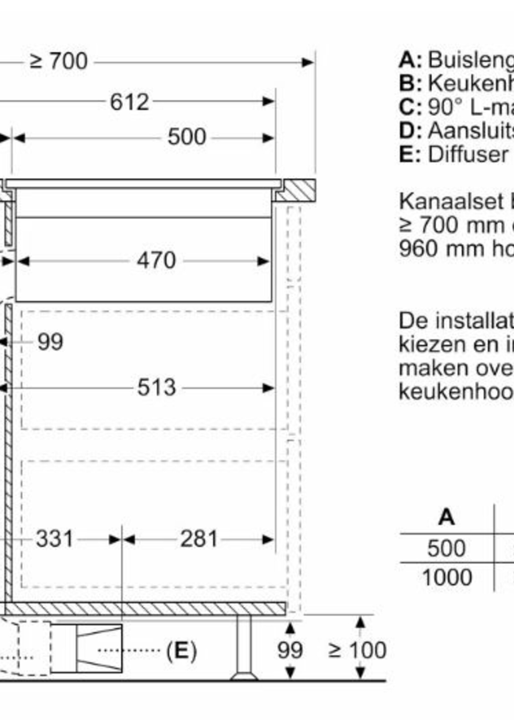 Siemens EX807LX57E Inductie Kookplaat met afzuiging 80 cm