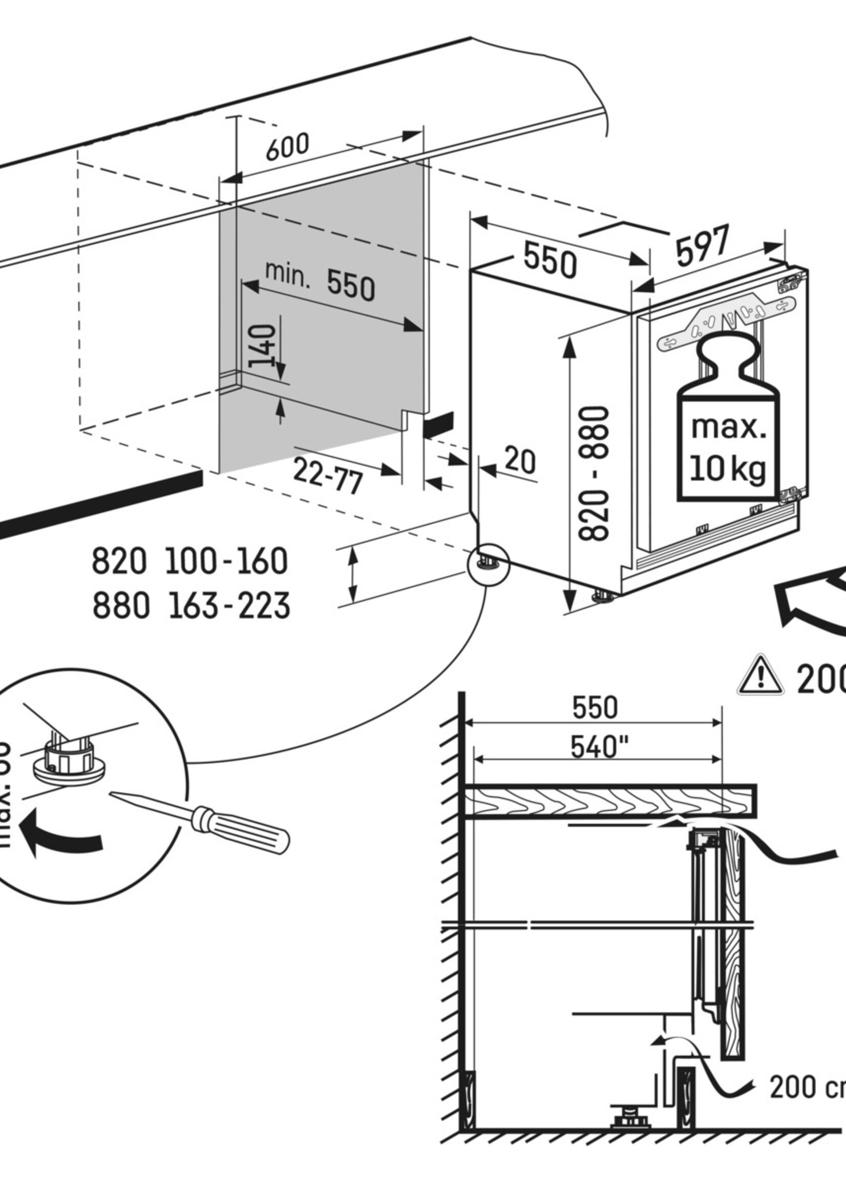 Liebherr SUIG 1514 vrieskast 82 cm