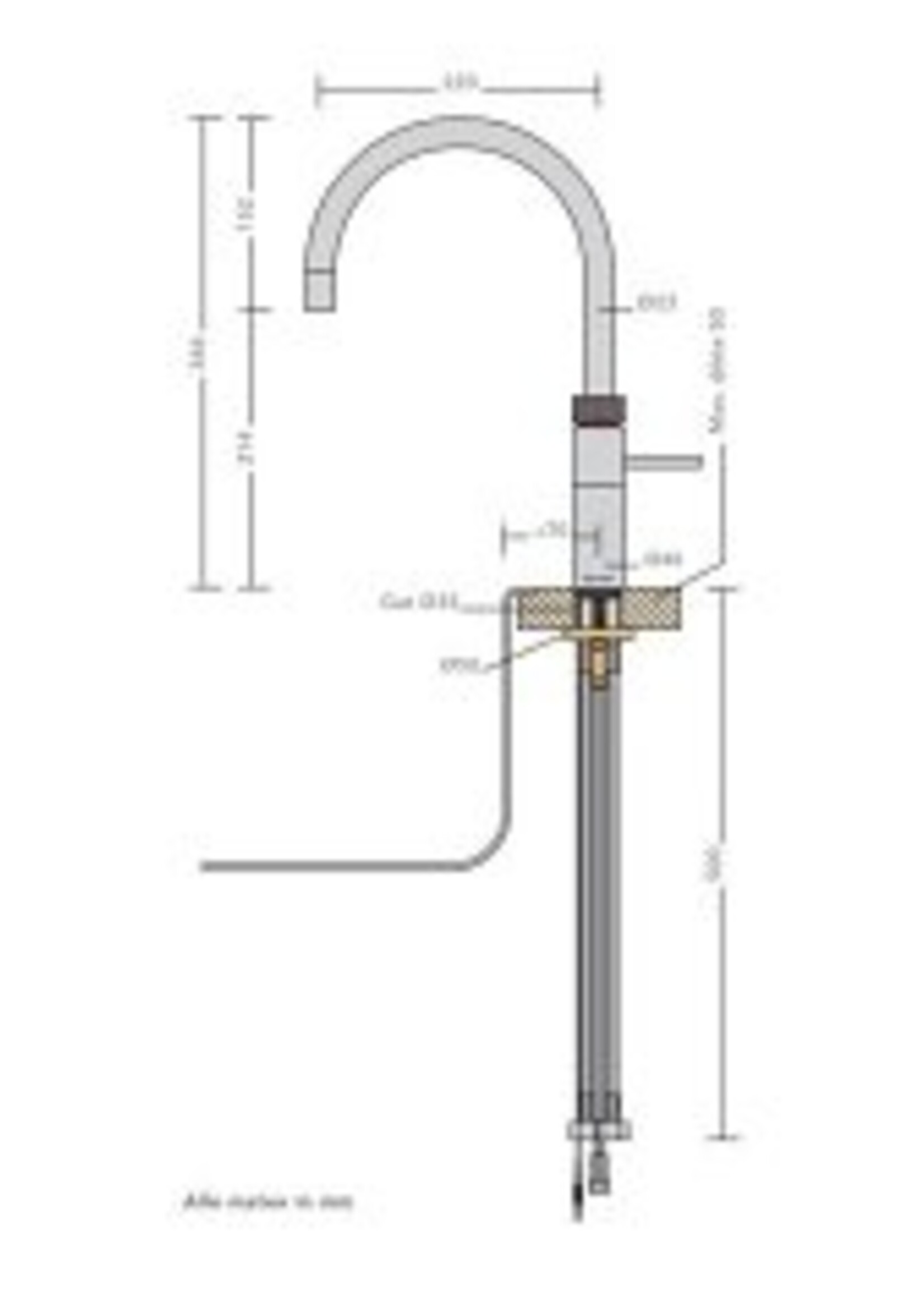Quooker 22FRBLK | Inclusief Montage | Fusion Round | Zwart / Black