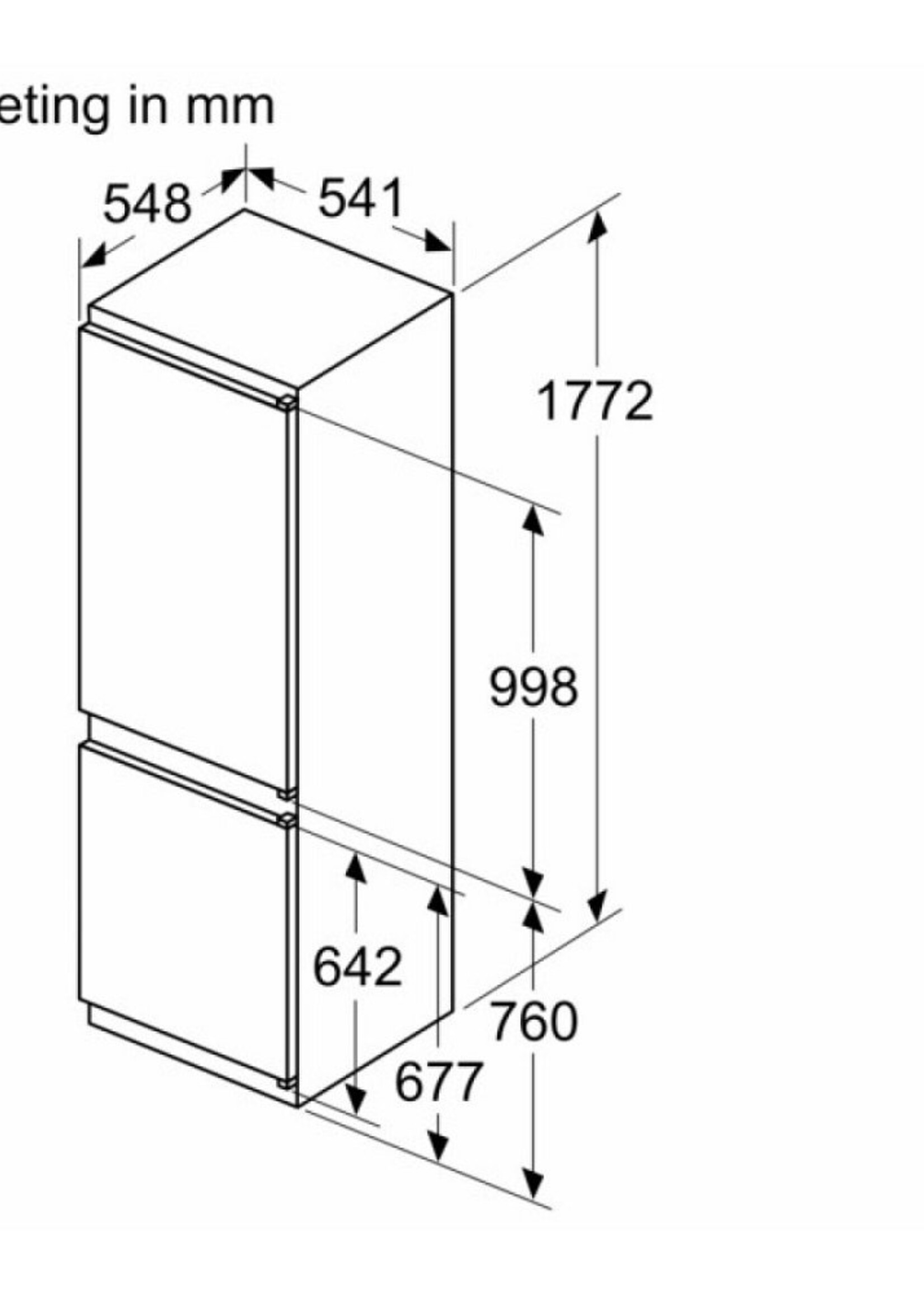Siemens KIN86VSE0 Inbouw koelkast  178 cm